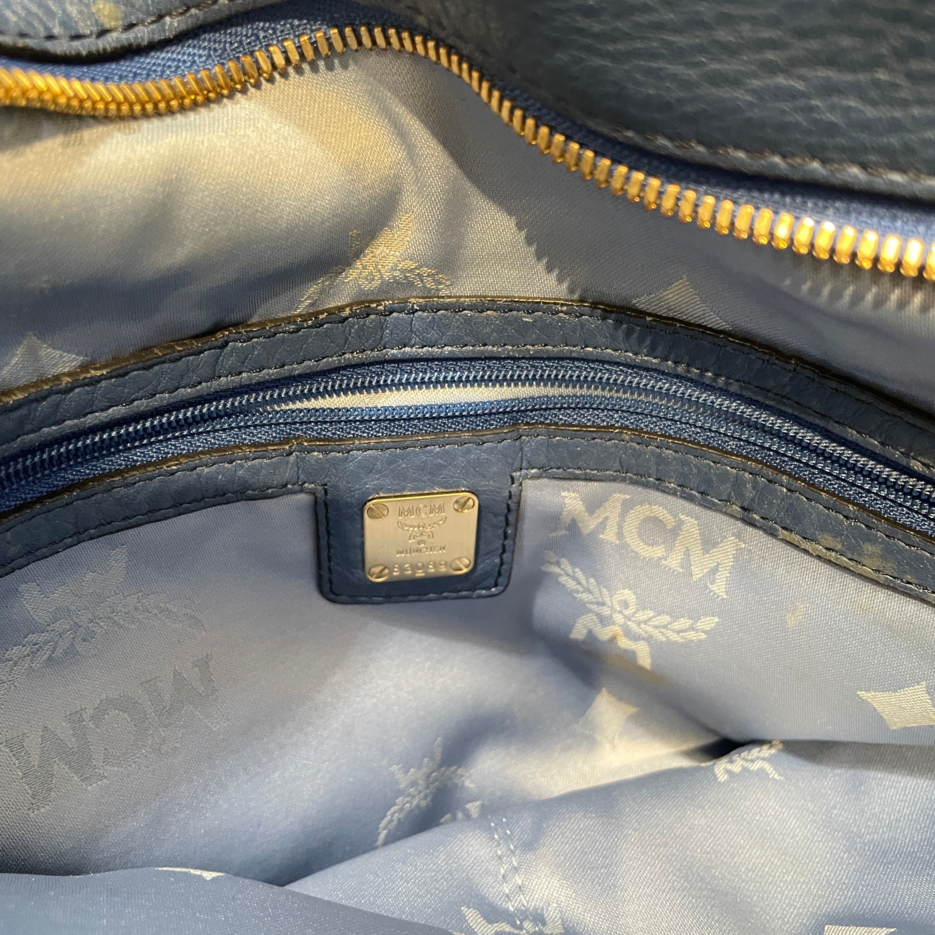 MCM/Bag/Leather/BLU/Hobo Shoulder Bag view 7