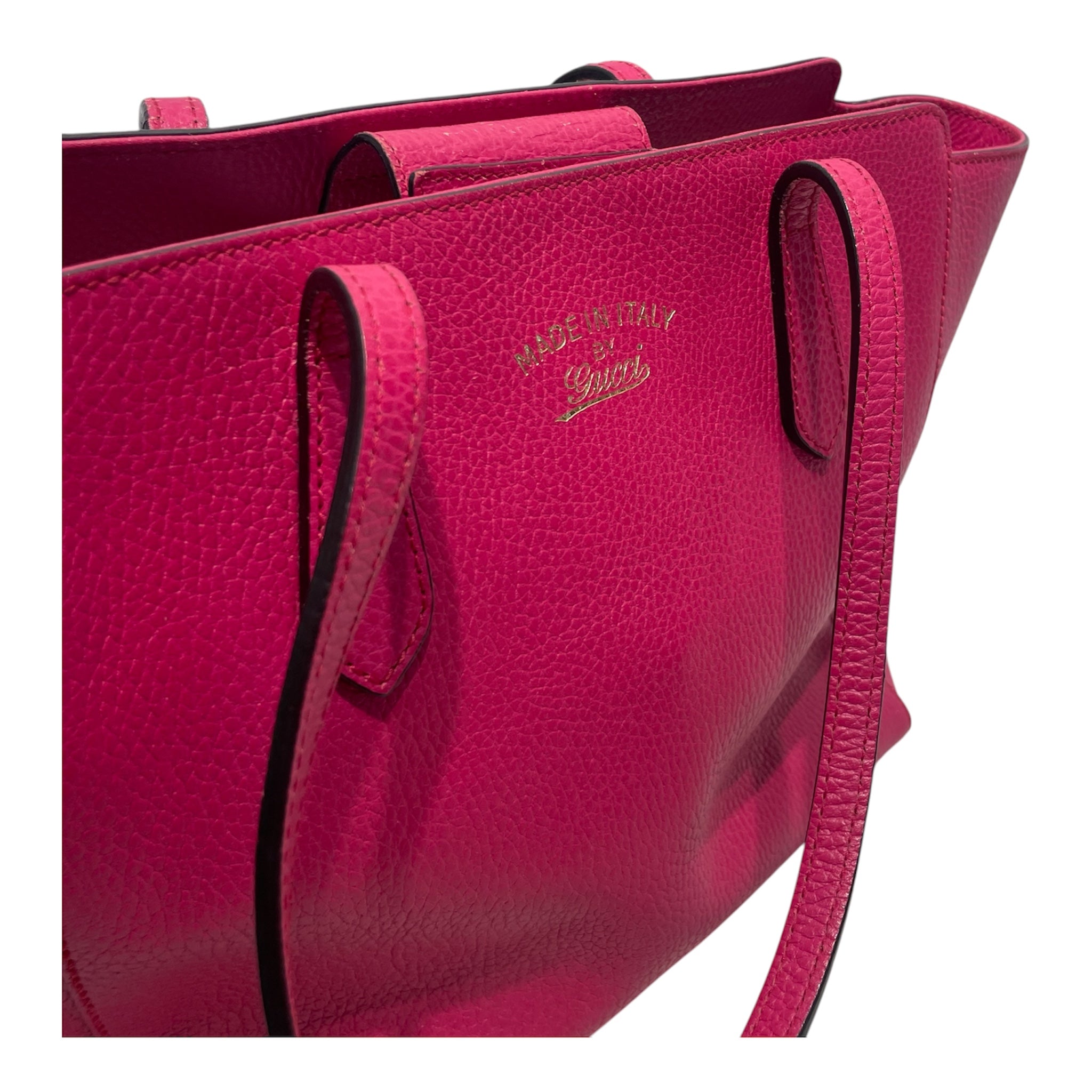GUCCI/Tote Bag/Monogram/Cotton/PNK/Swing Grained Tote Bag view 4