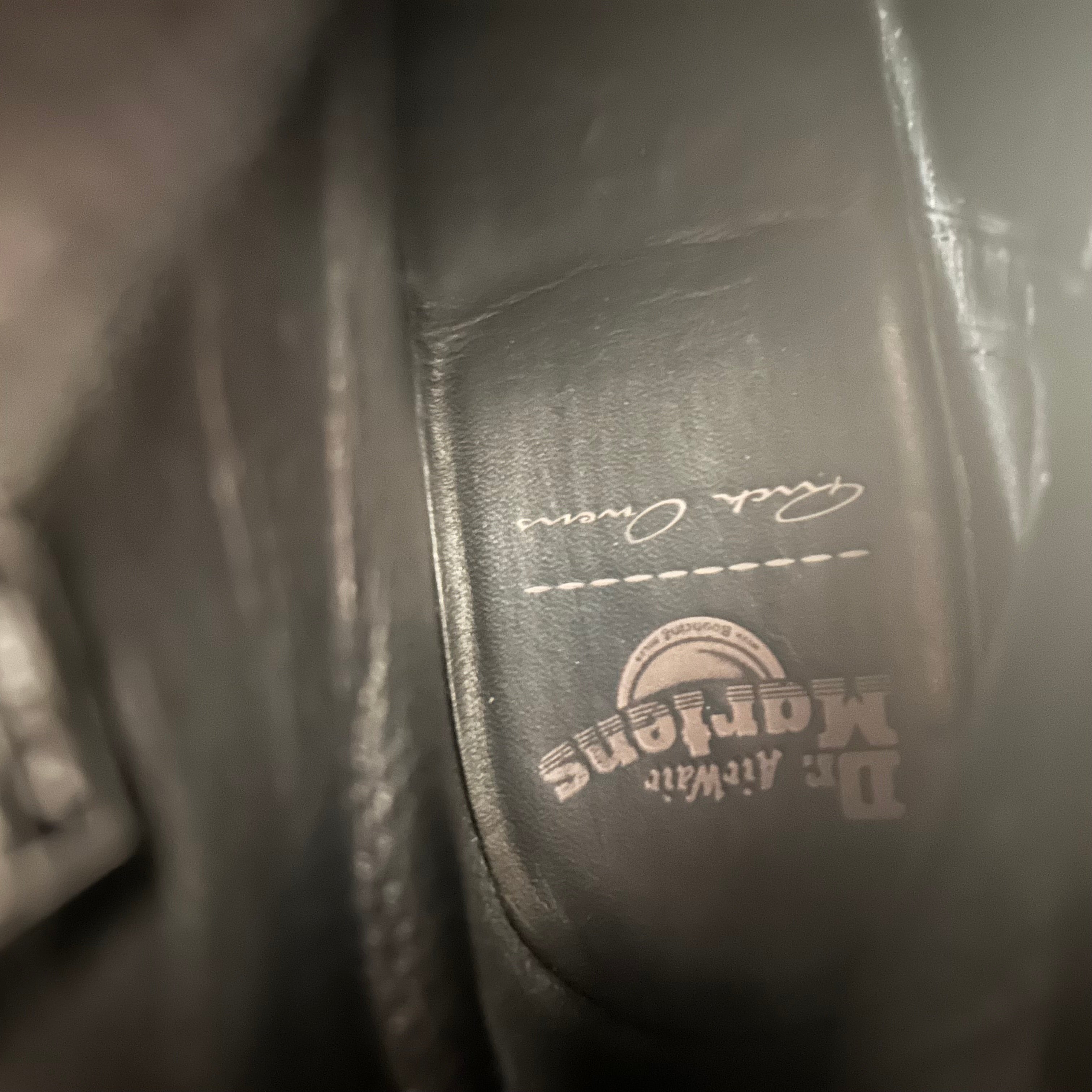 Dr.Martens/Rick Owens/Lace Up Boots/US 9.5/Leather/BLK/1460rickowens leather platform view 3