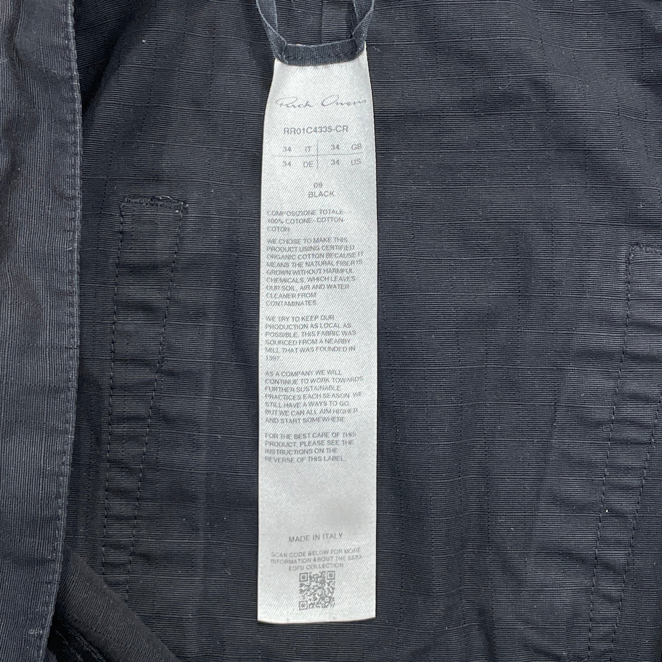 Rick Owens/Bootcut Pants/34/Cotton/BLK/WIDEFLARES view 4