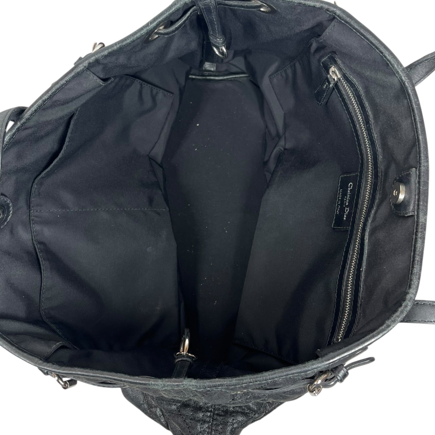 Christian Dior/Tote Bag/BLK/Cannage Panarea view 4