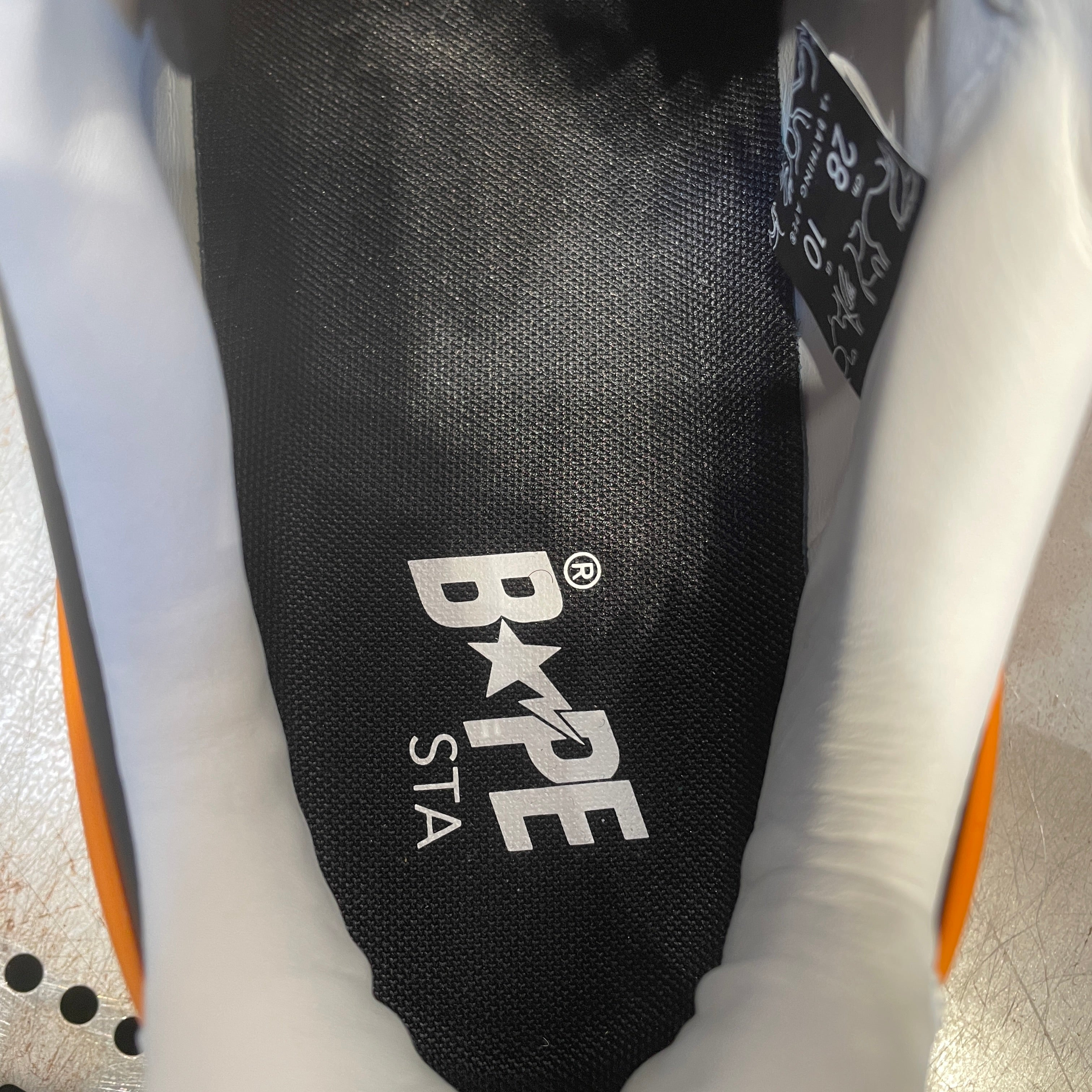 A BATHING APE/Low-Sneakers/US 10/Polyester/ORN/ORANGE view 3