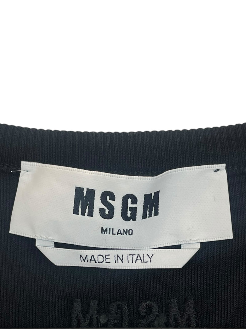 MSGM/SL Dress/S/Cotton/BLK/BUBBLE SKIRT DRESS