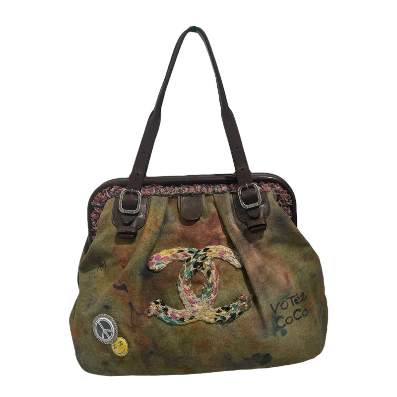 CHANEL/Bag/All Over Print/Cotton/GRN/GRAFFITI BAG
