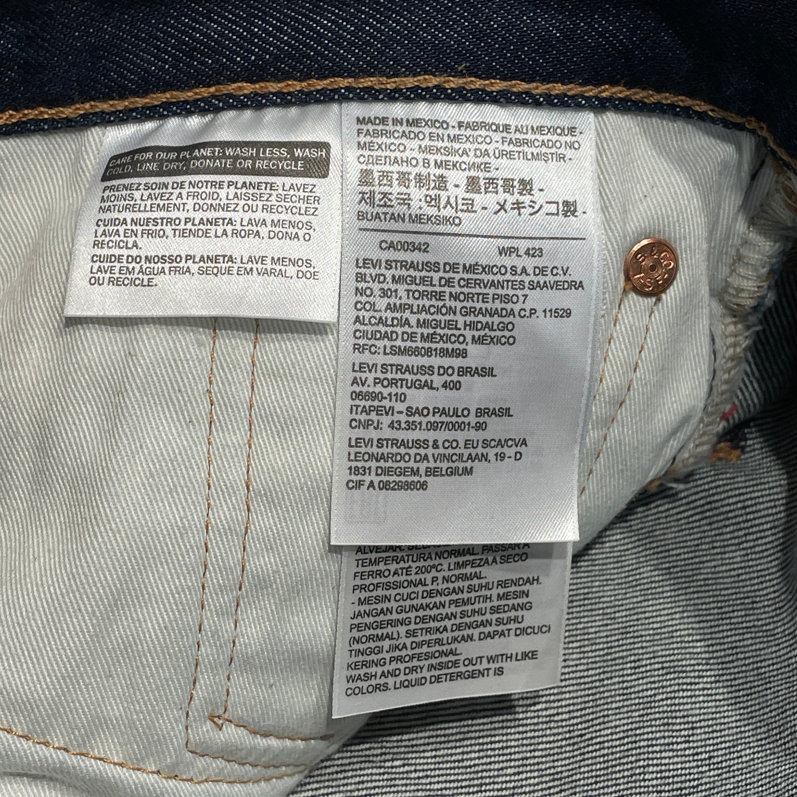 DENIM TEARS/Straight Pants/30/Denim/NVY/Navy Dark Wash Jeans view 5