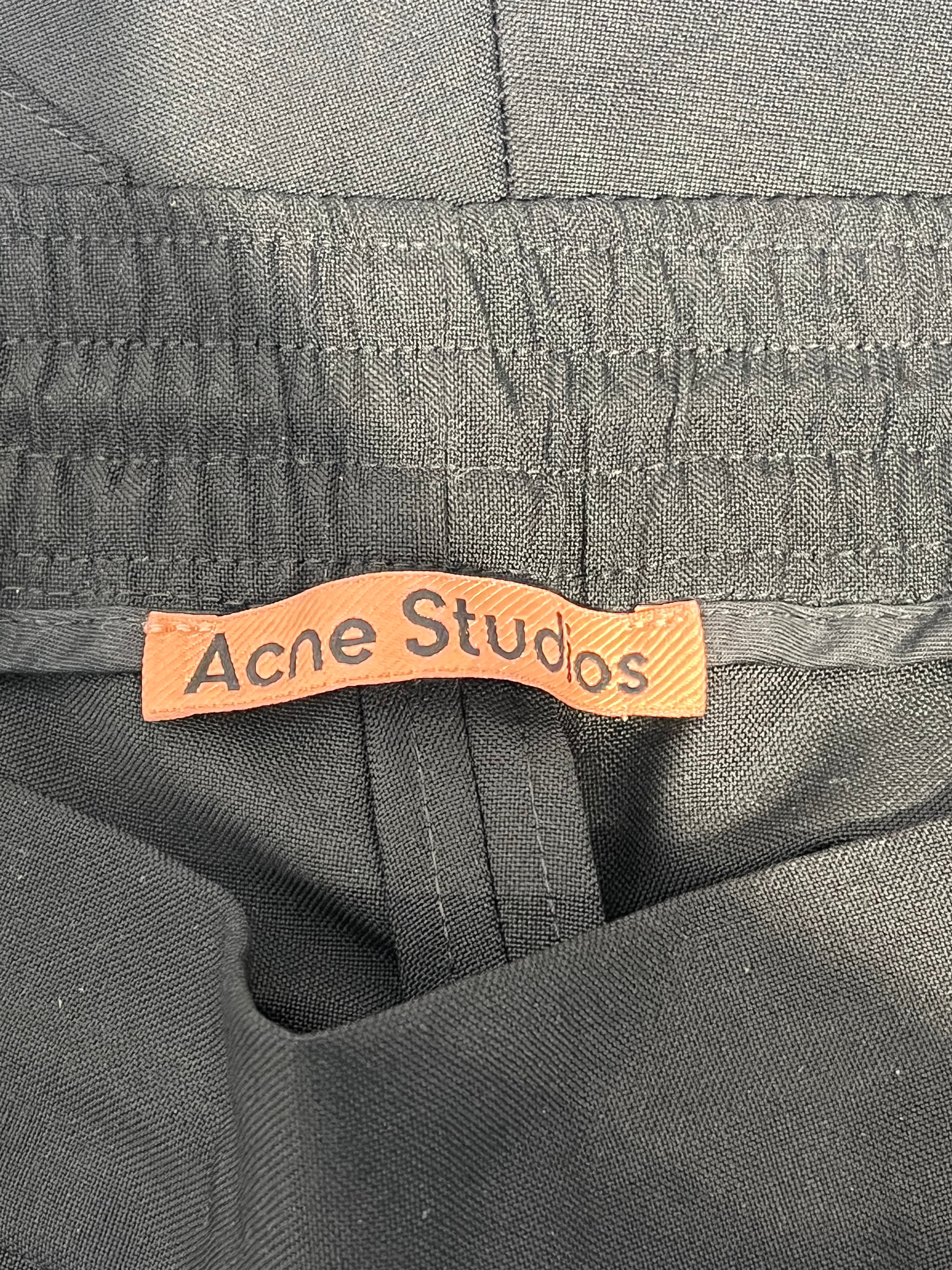 Acne Studios/Pants/44/Wool/BLK/EASY WAIST TROUSER PANT view 4