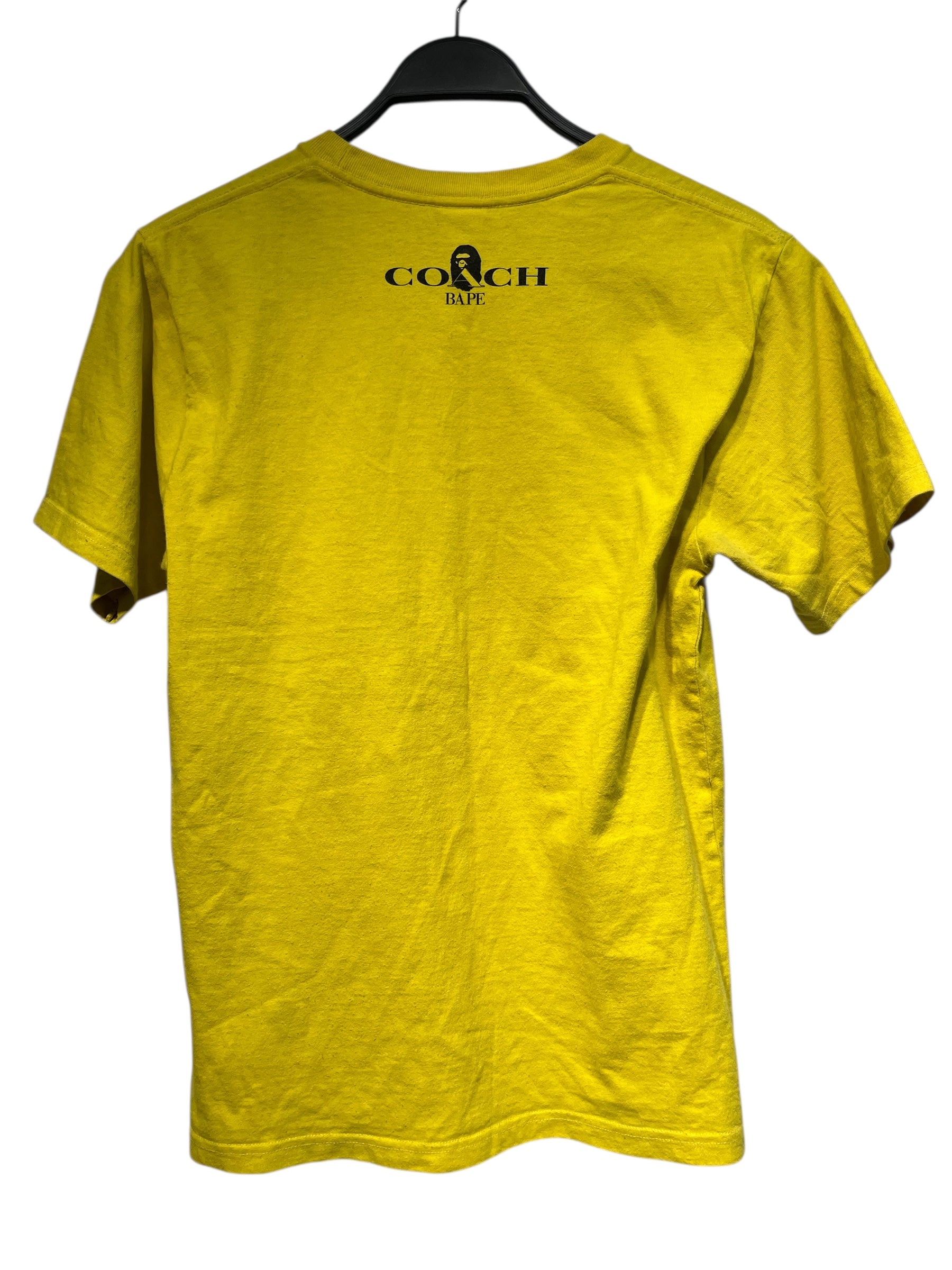 A BATHING APE/COACH/T-Shirt/S/Cotton/YEL/Graphic/rexy tee view 2