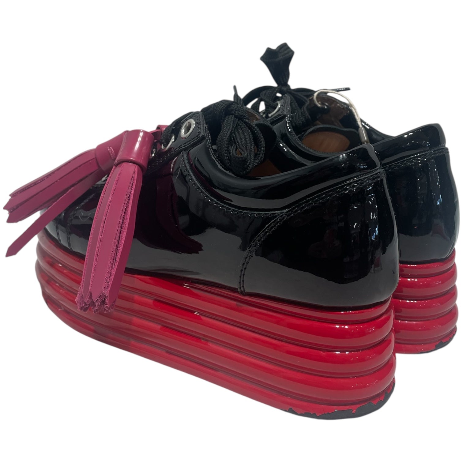 MARNI/Low-Sneakers/EU 36/BLK/red platform view 2