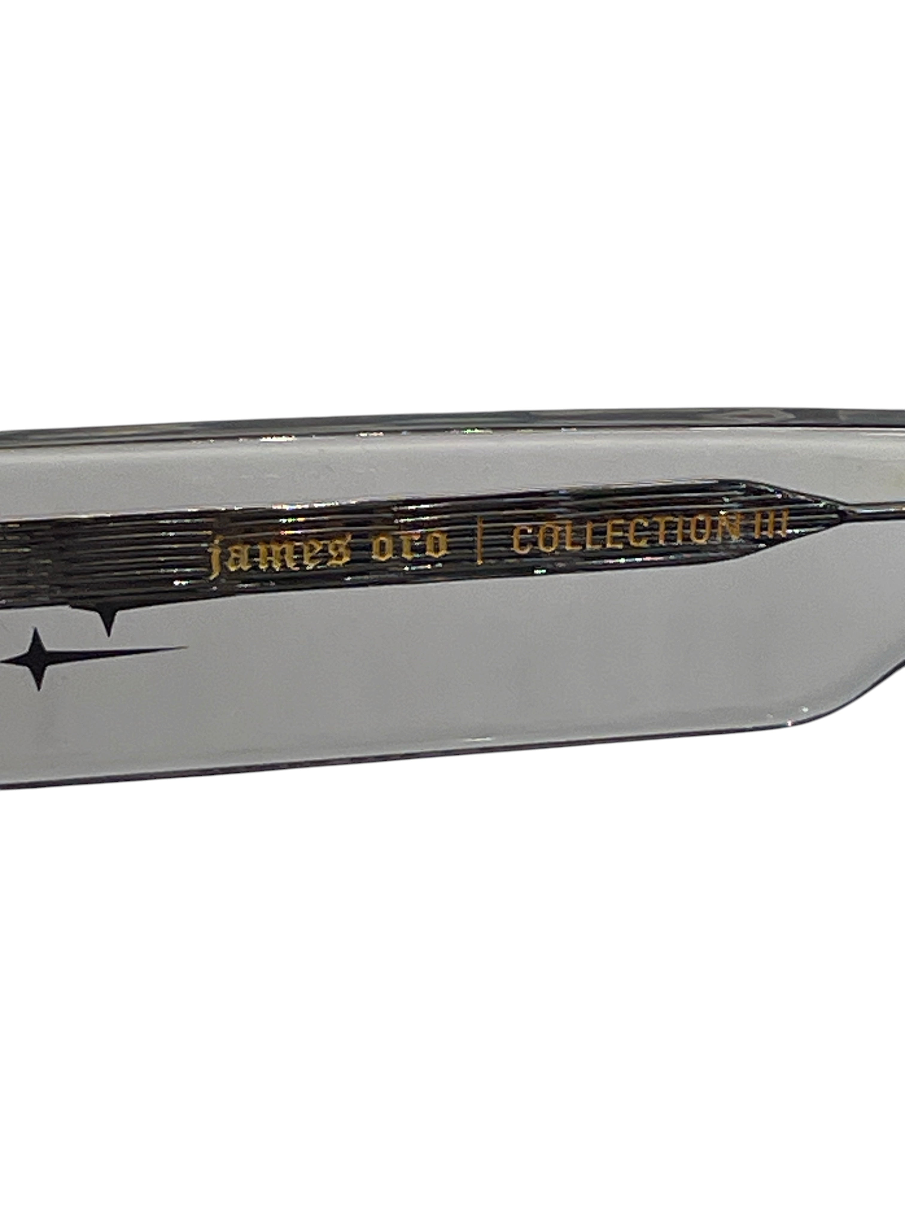 JAMES ORO/Sunglasses/Celluloid/SLV/M's/CITRINE DUNE view 3