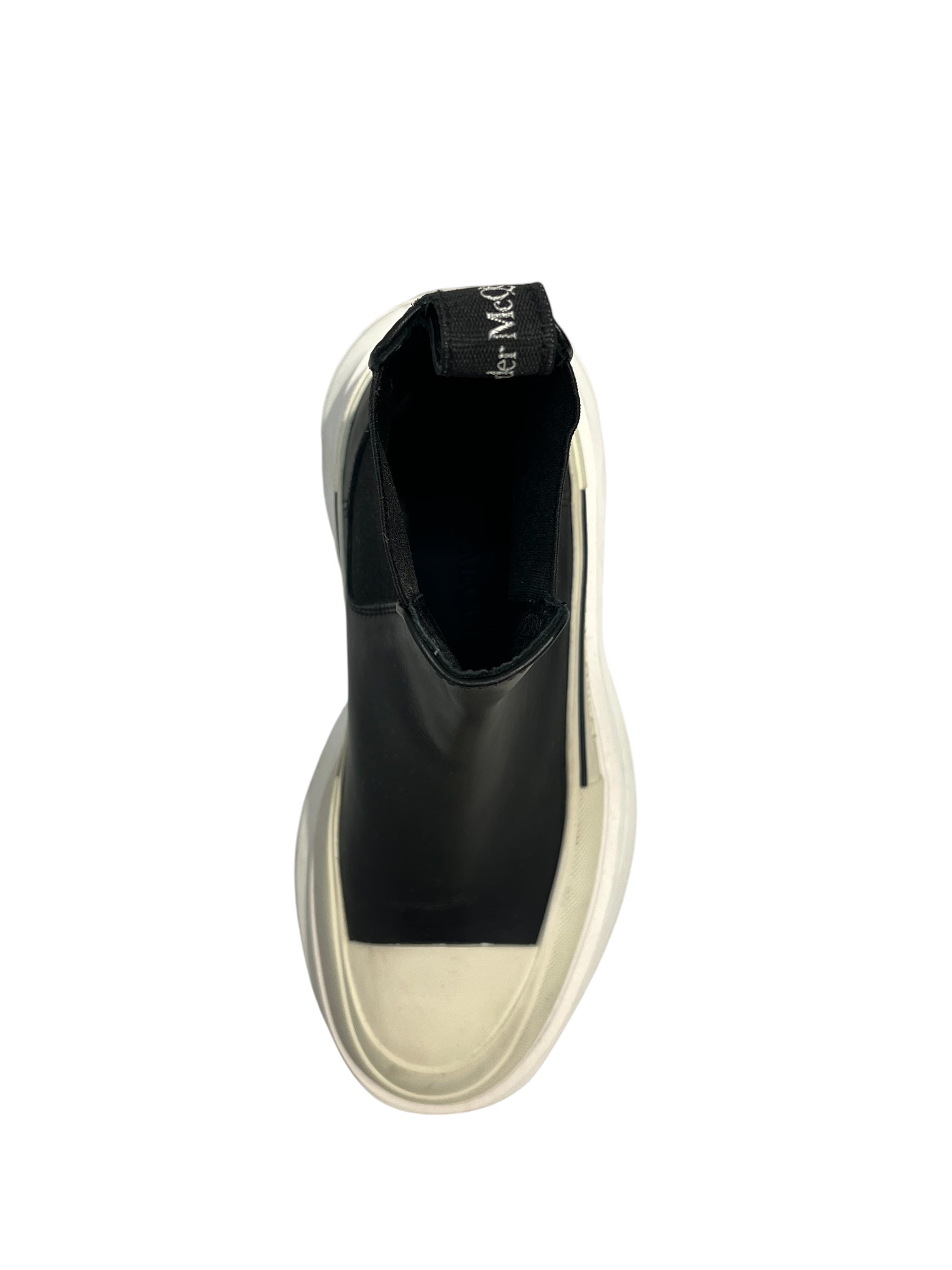 Alexander McQueen/Boots/EU 35.5/Leather/BLK/hite sole platform chelsea view 3