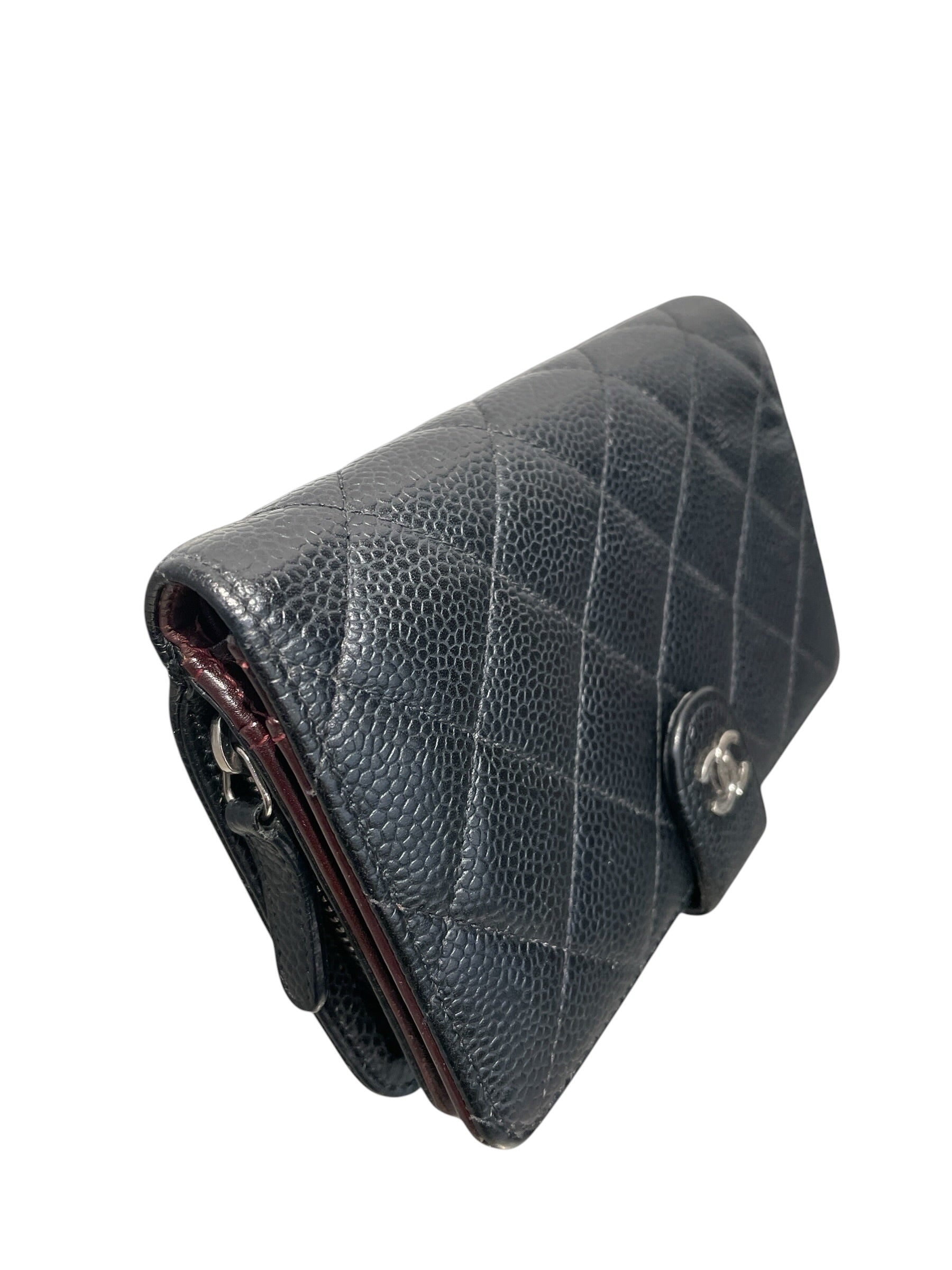 CHANEL/Bifold Wallet/Leather/BLK/L's/CAVIAR view 6