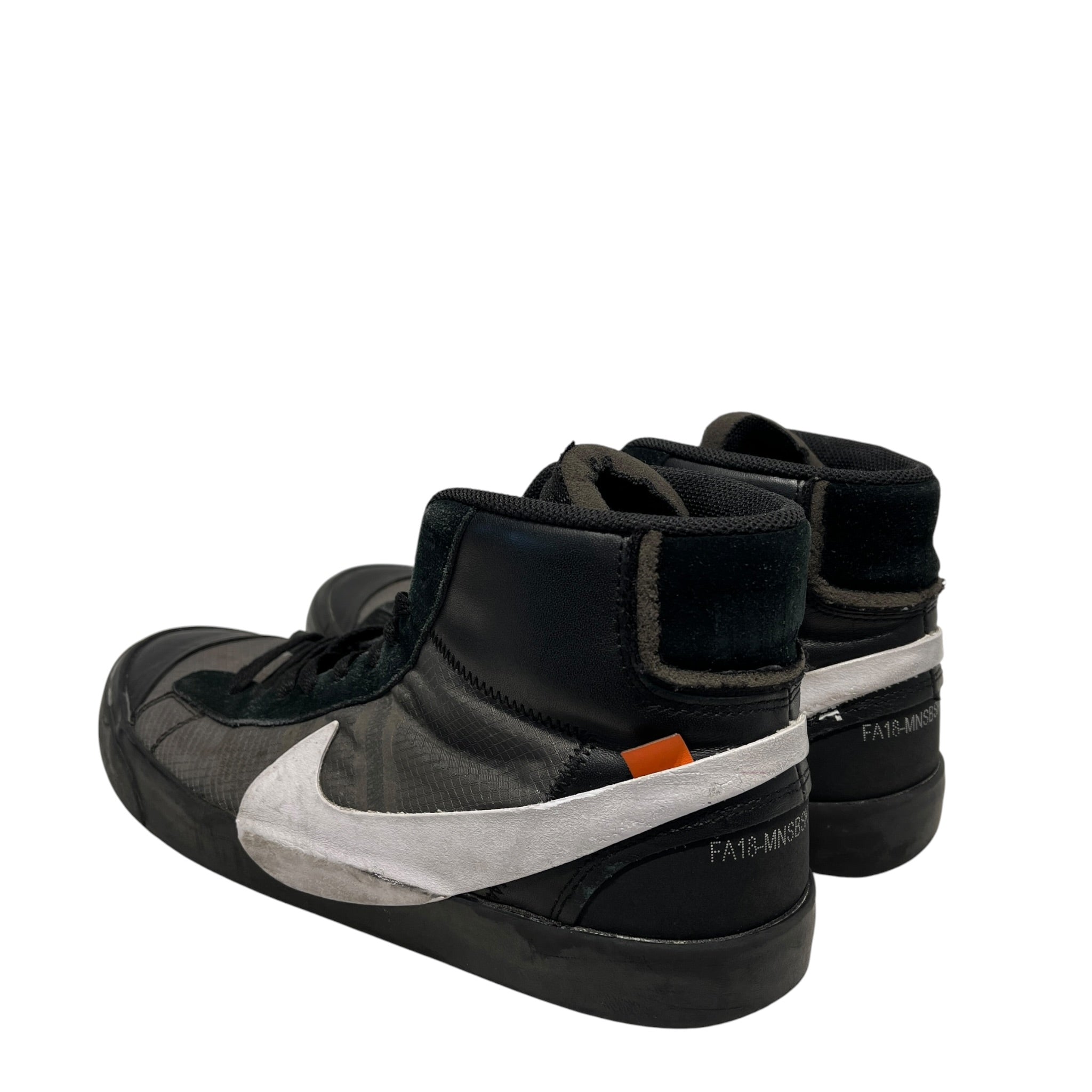 NIKE/OFF-WHITE/Hi-Sneakers/US 10.5/Suede/BLK/Blazer Mid Grim Reaper view 2