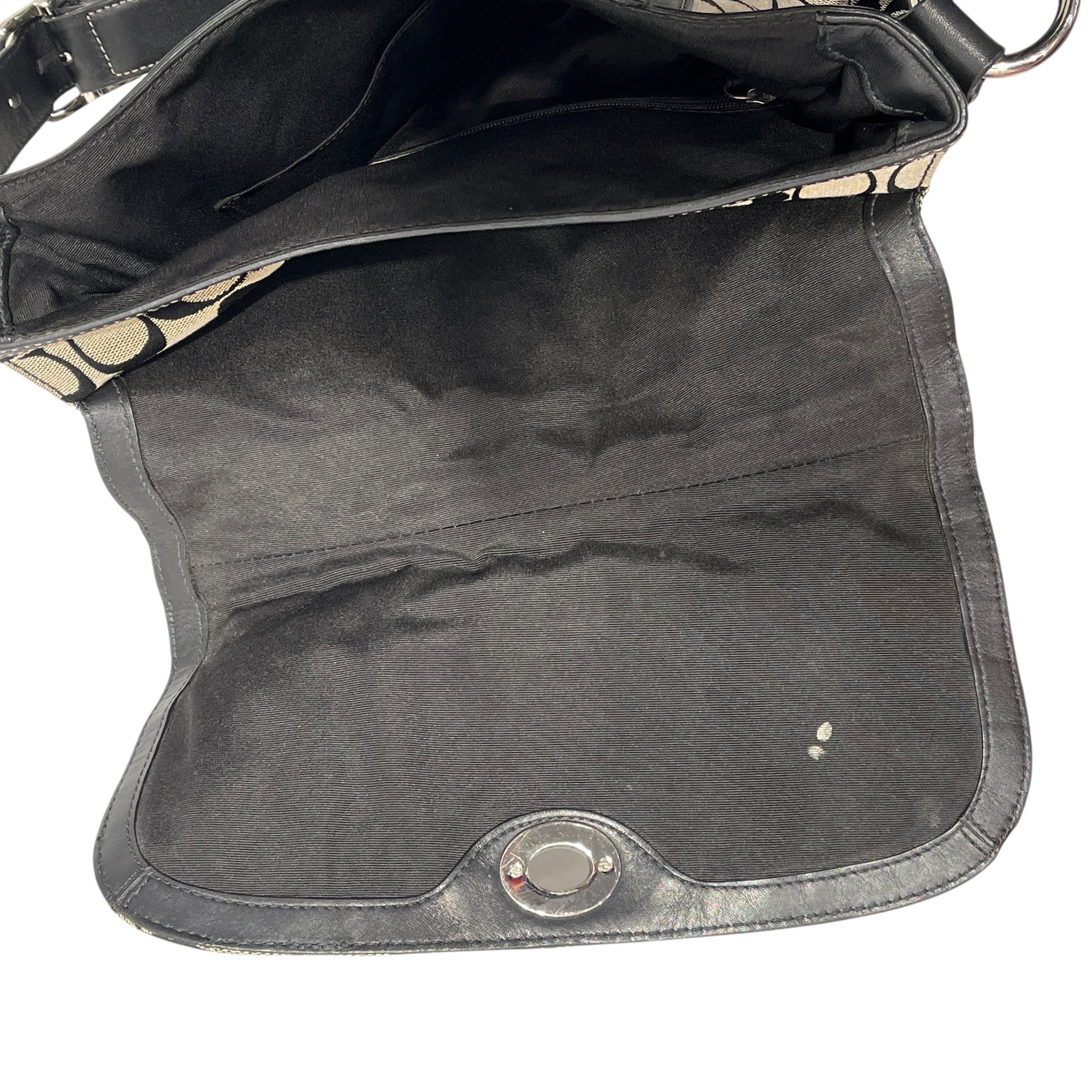 COACH/Hand Bag/All Over Print/Leather/BLK/signature chelsea messenger view 12