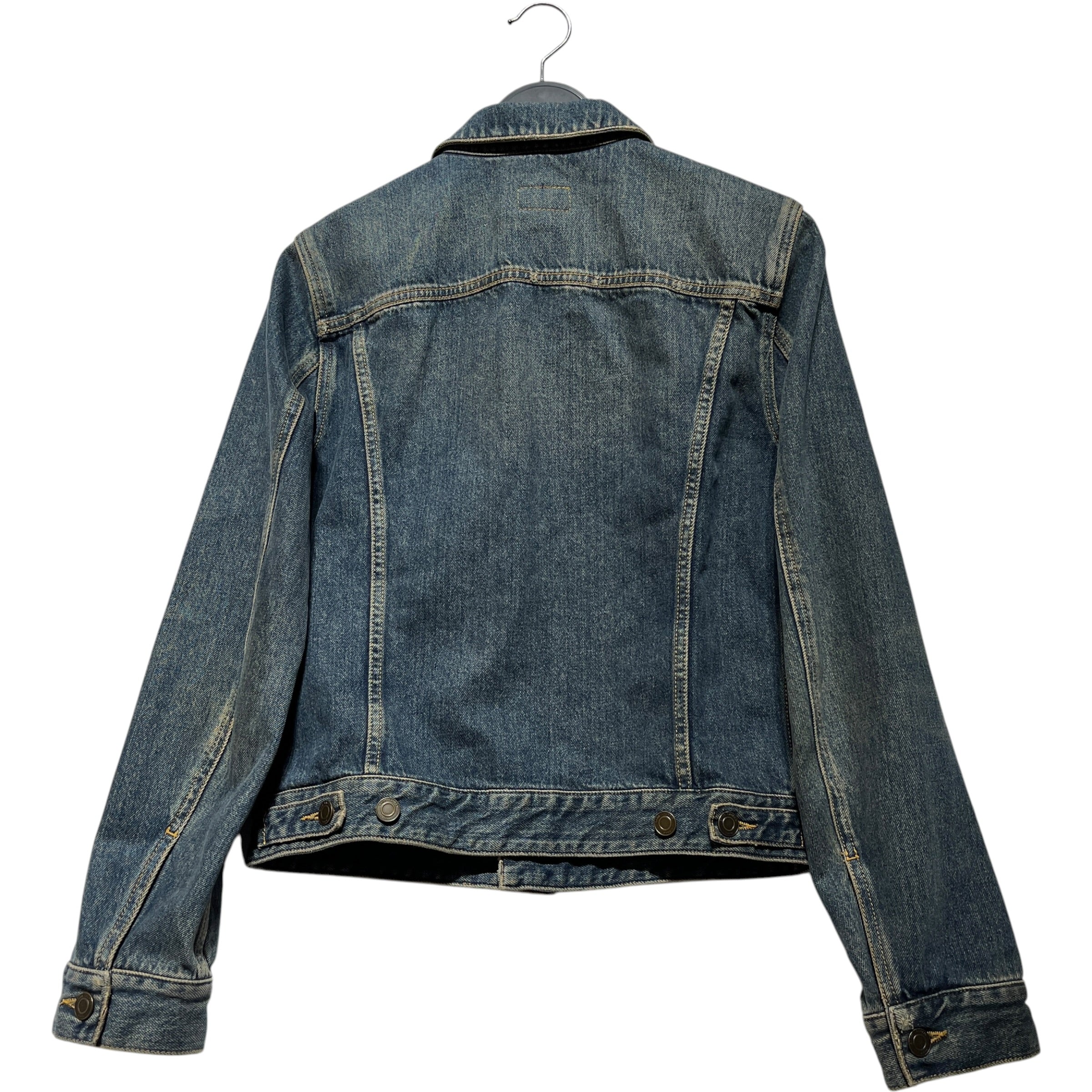 SAINT LAURENT/Denim Jkt/S/Denim/IDG/denim trucker view 3