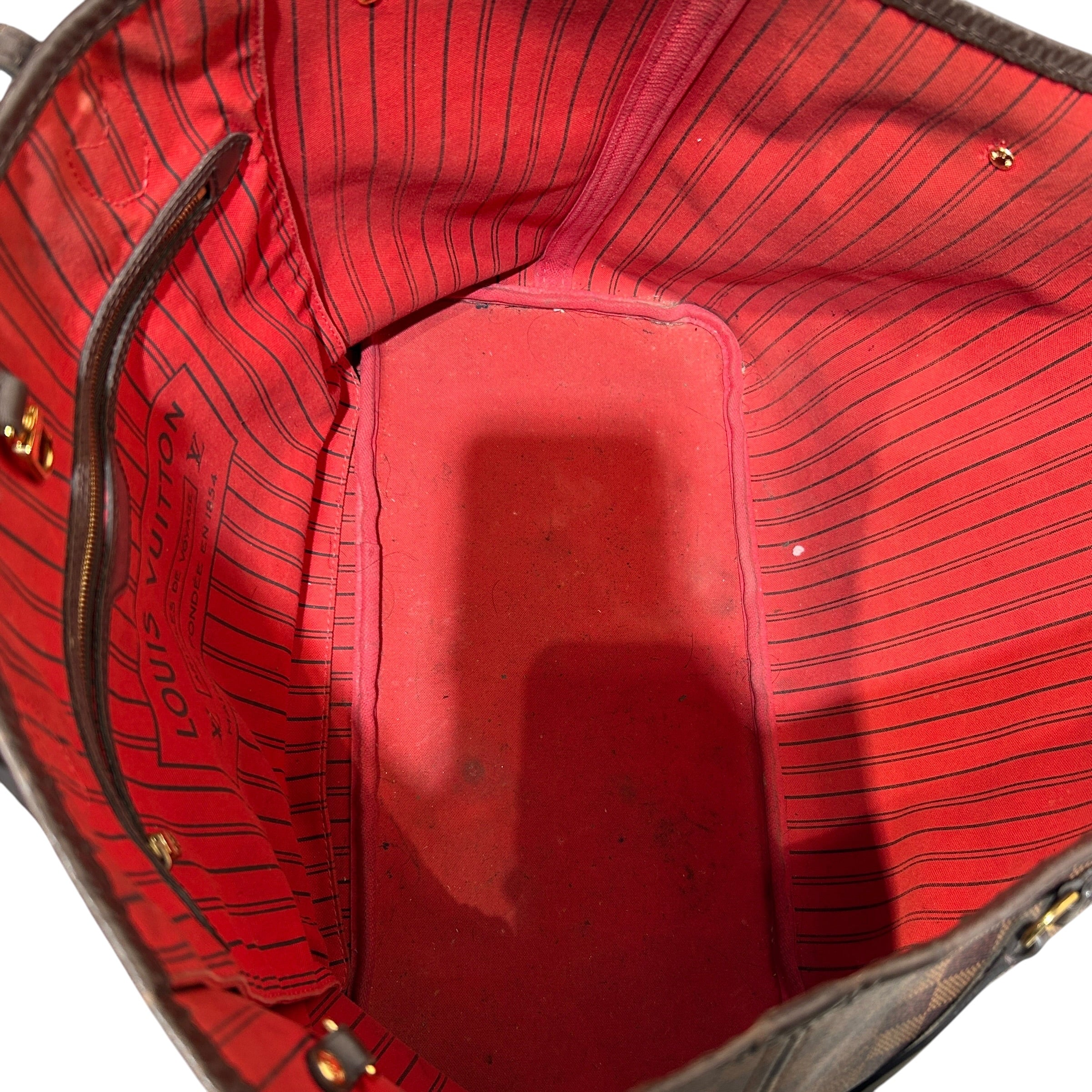 LOUIS VUITTON/Tote Bag/All Over Print/Leather/BRW/DAMIER EBENE NEVERFULL view 5