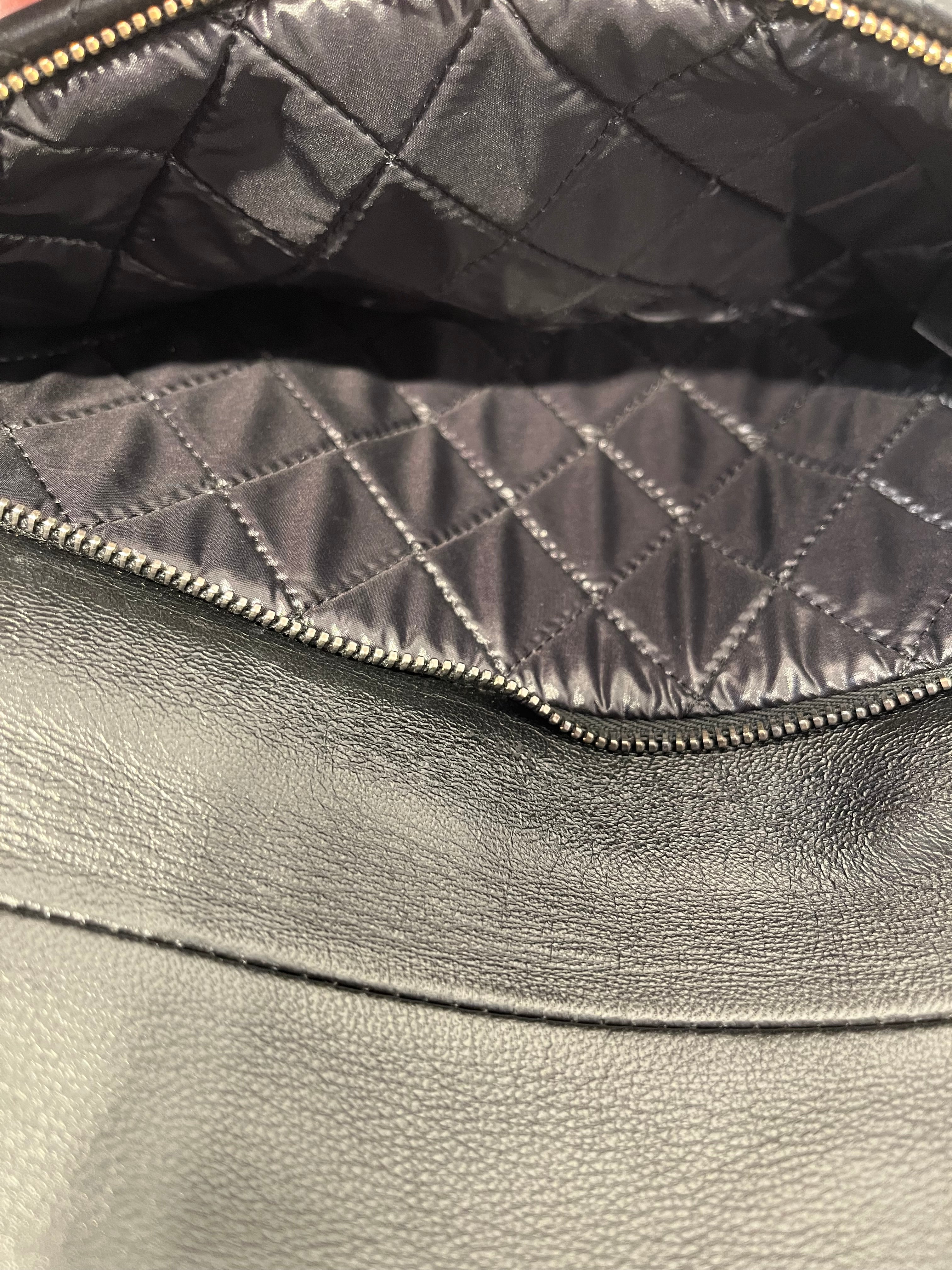 CHANEL/Clutch Bag/All Over Print/Leather/BLK/TWO TONE QUILTED FOLD OVER view 7