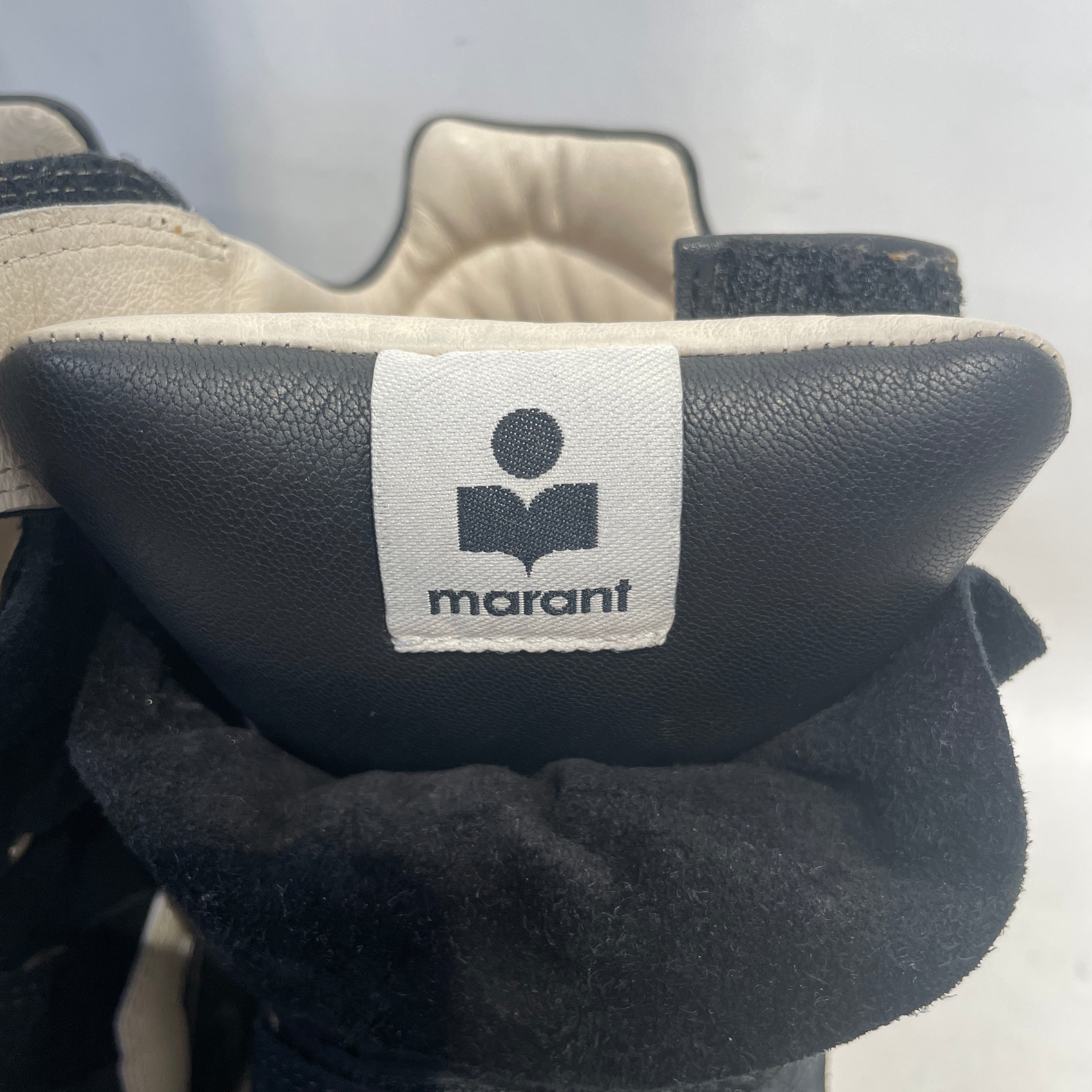 ISABEL MARANT/Hi-Sneakers/US 8.5/Suede/BLK/balskee hightop wedge view 4