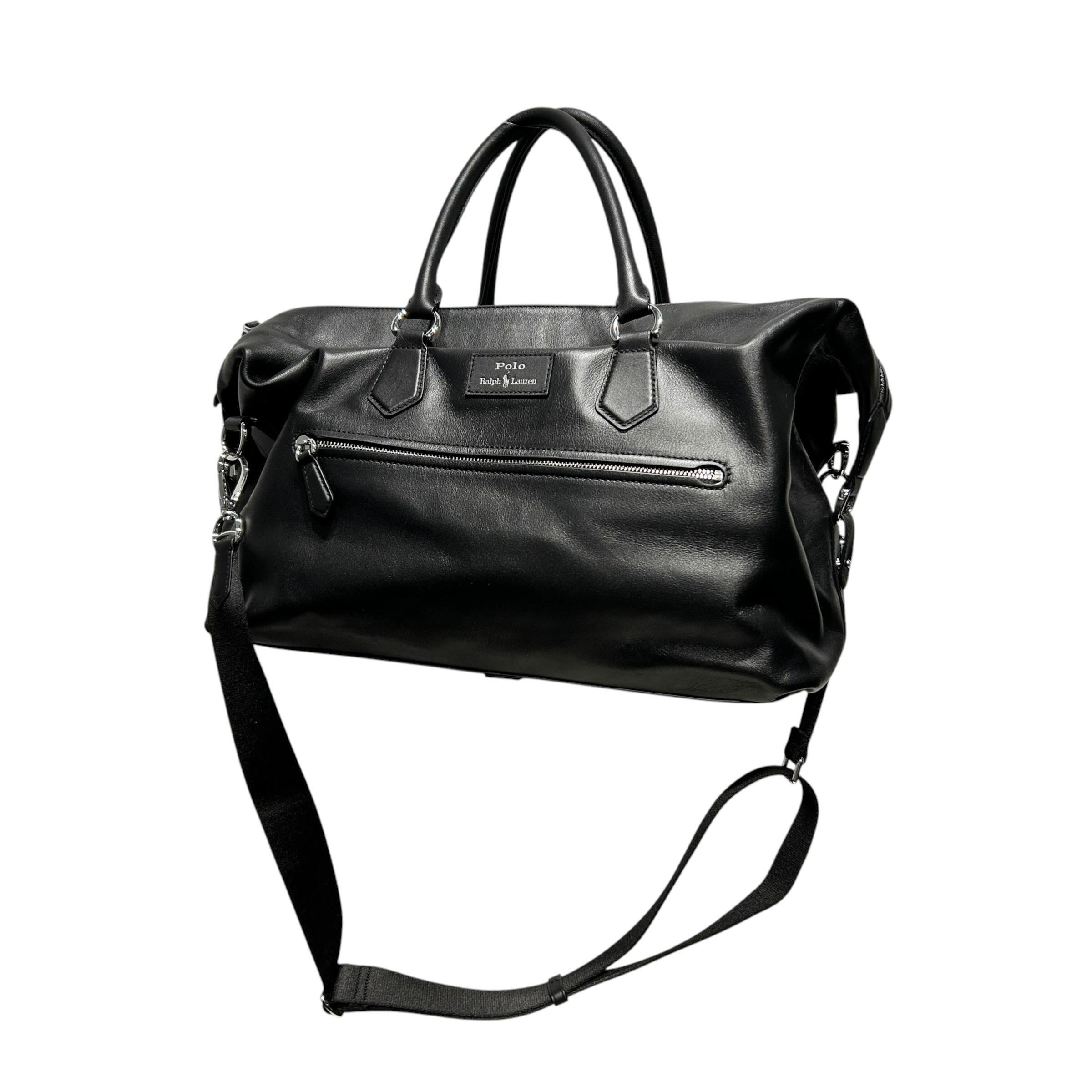 POLO RALPH LAUREN/Bag/Leather/BLK/DUFFLE BAG view 1