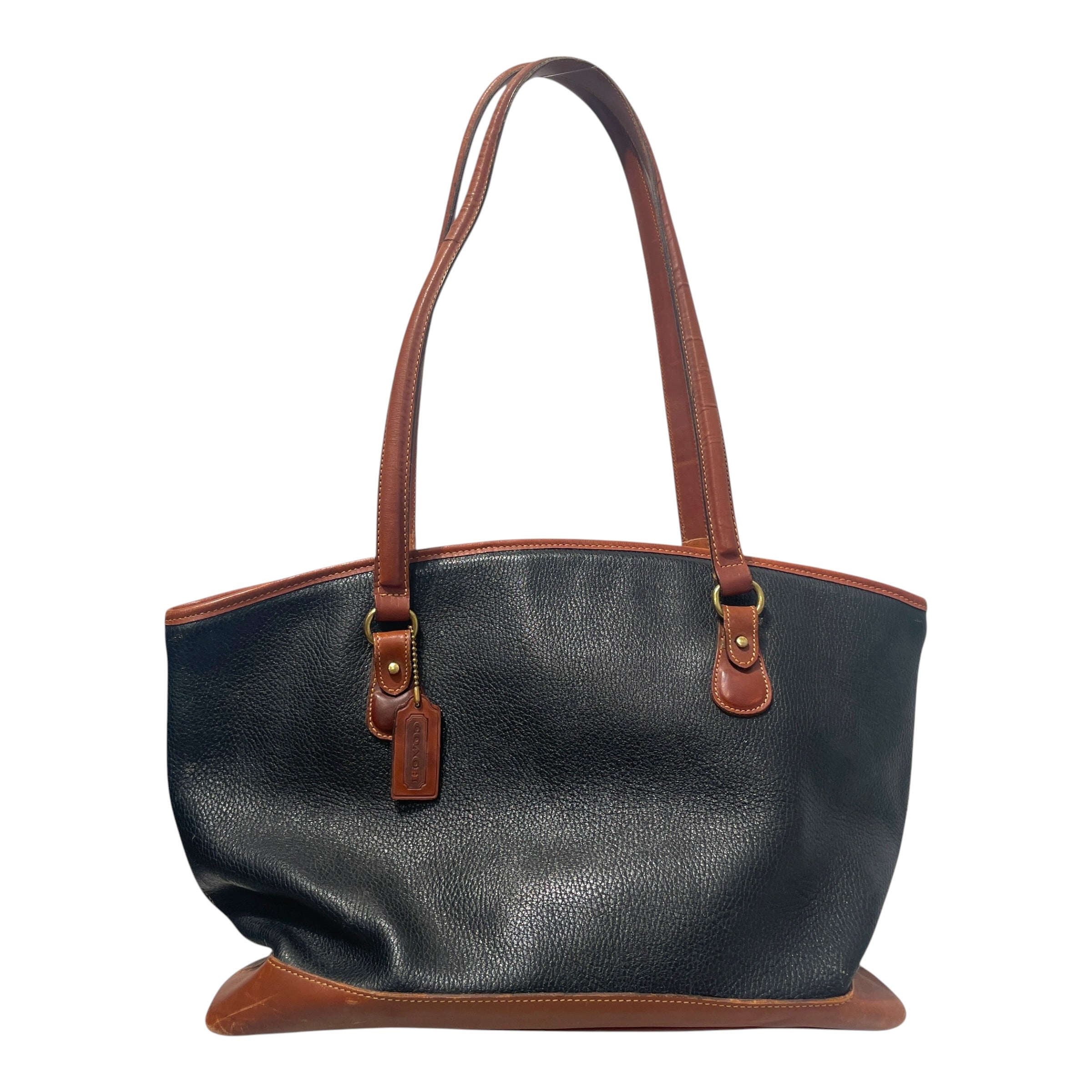 COACH/Tote Bag/Leather/BLK/90s Wendle Tote view 1