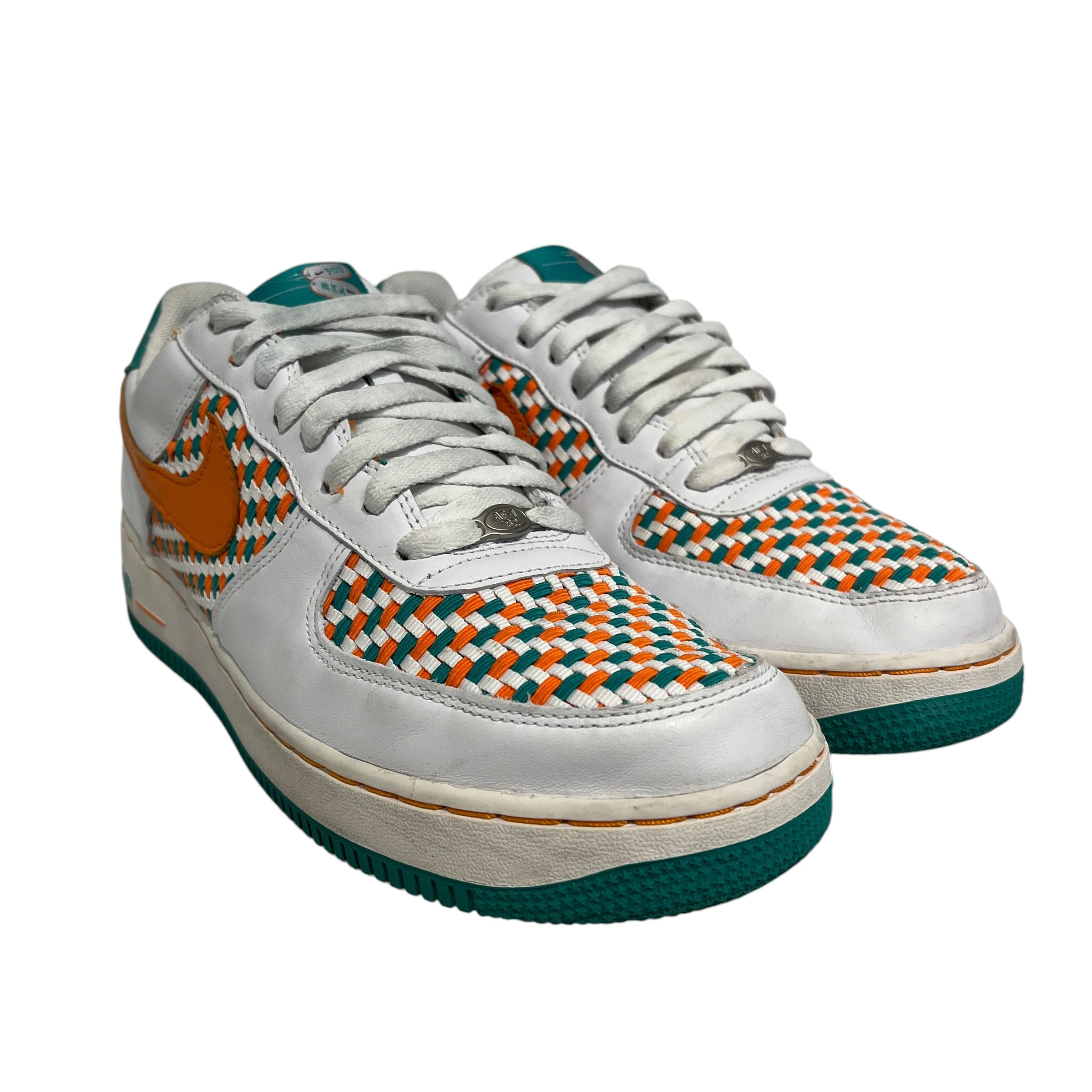 NIKE/Low-Sneakers/US 10.5/Plaid/Cotton/WHT/2006 Miami AF1 view 1