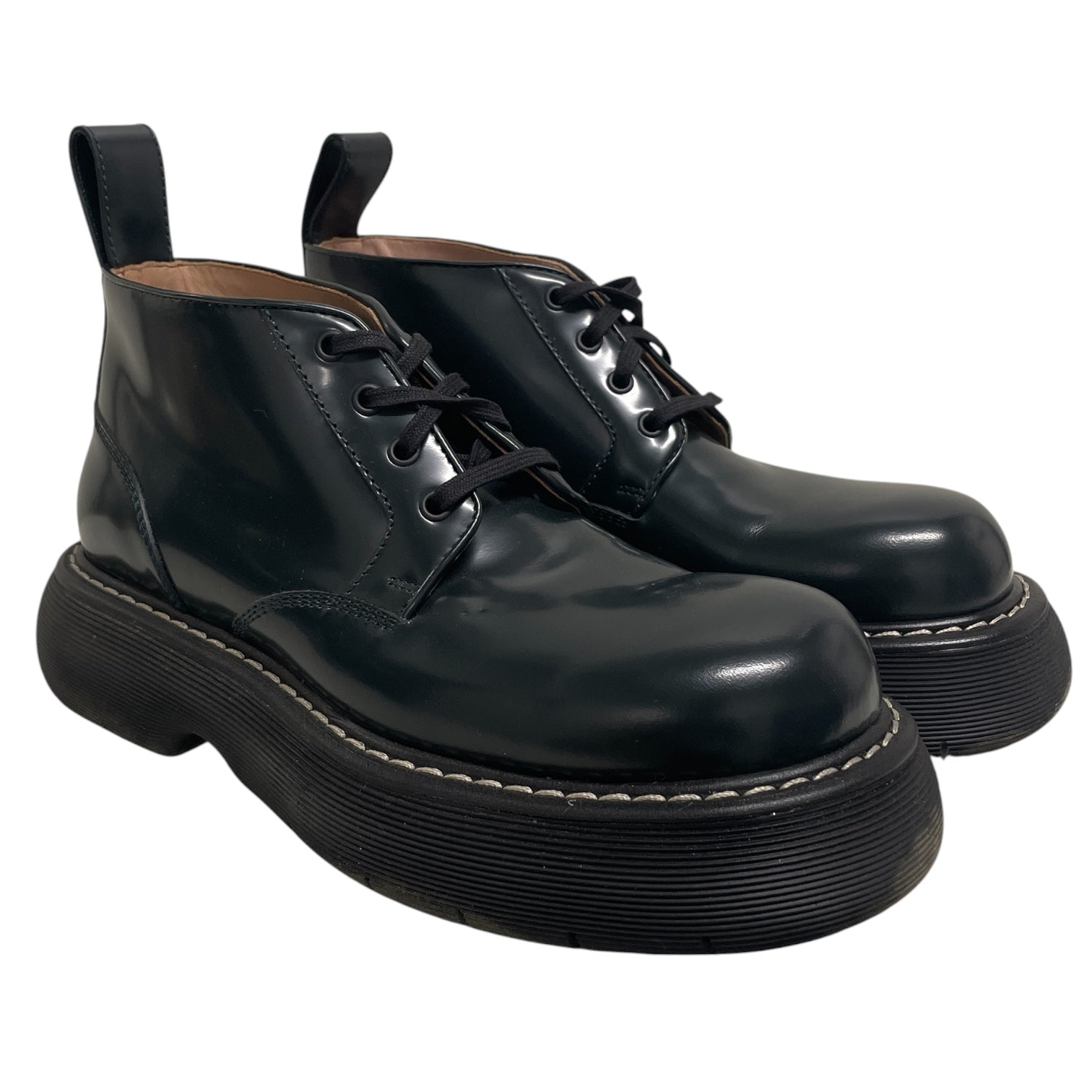 BOTTEGA VENETA/Low-Sneakers/US 9/Leather/GRN/LACE UP ANKLE BOOT view 1