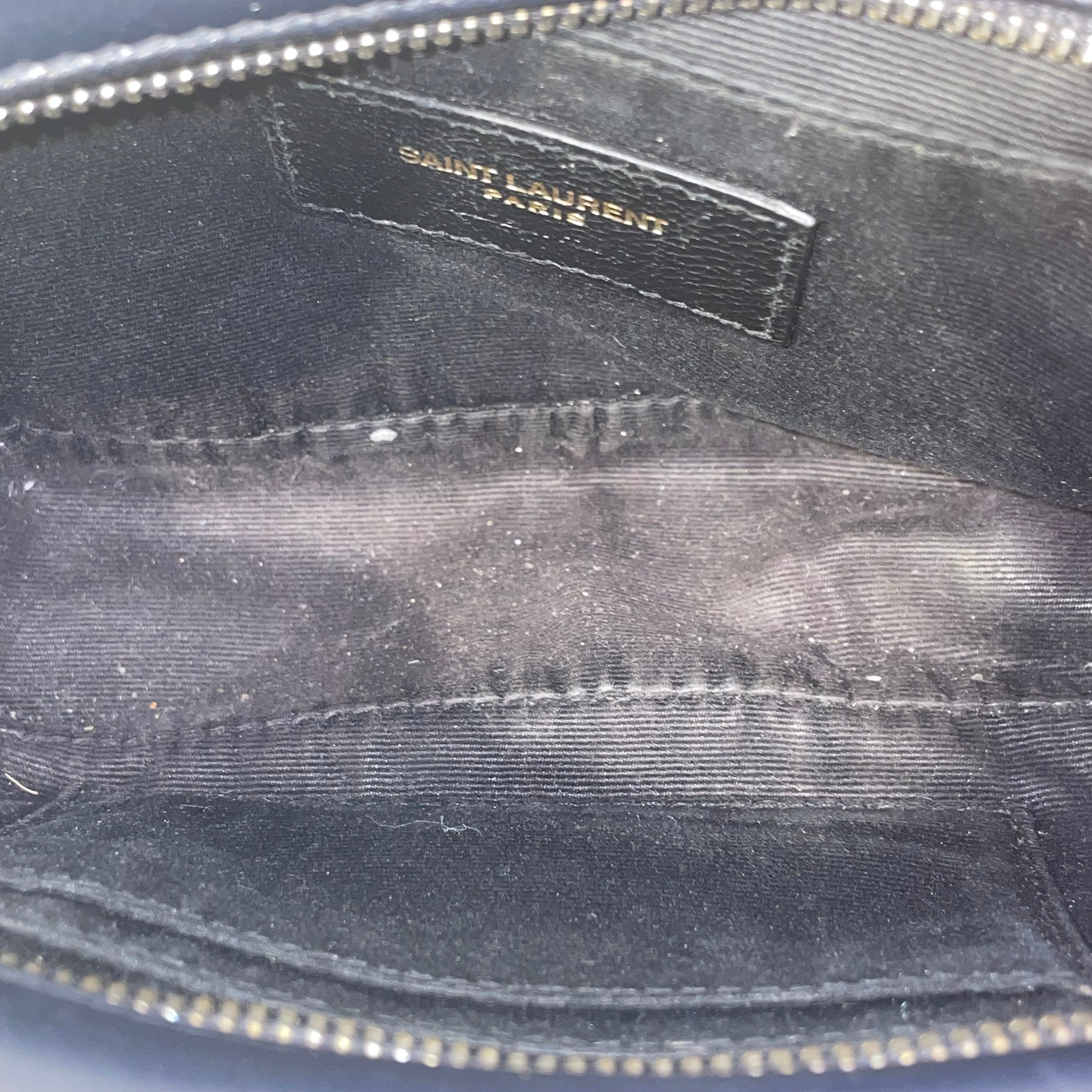 SAINT LAURENT/Fanny Pack/Leather/NVY/deep navy ysl lou bag view 4
