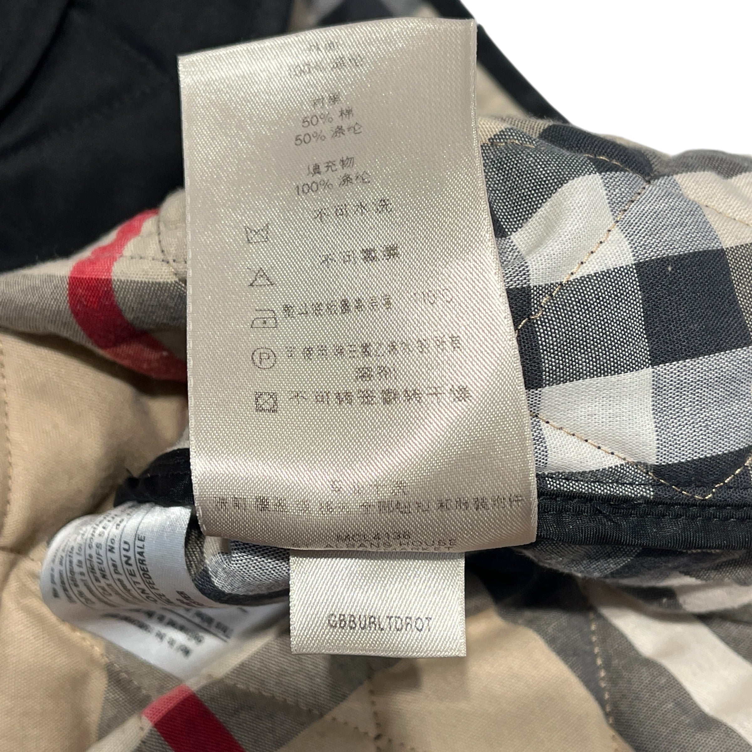 BURBERRY LONDON/Spring Coat/L/Nylon/BLK/QUILTED view 6