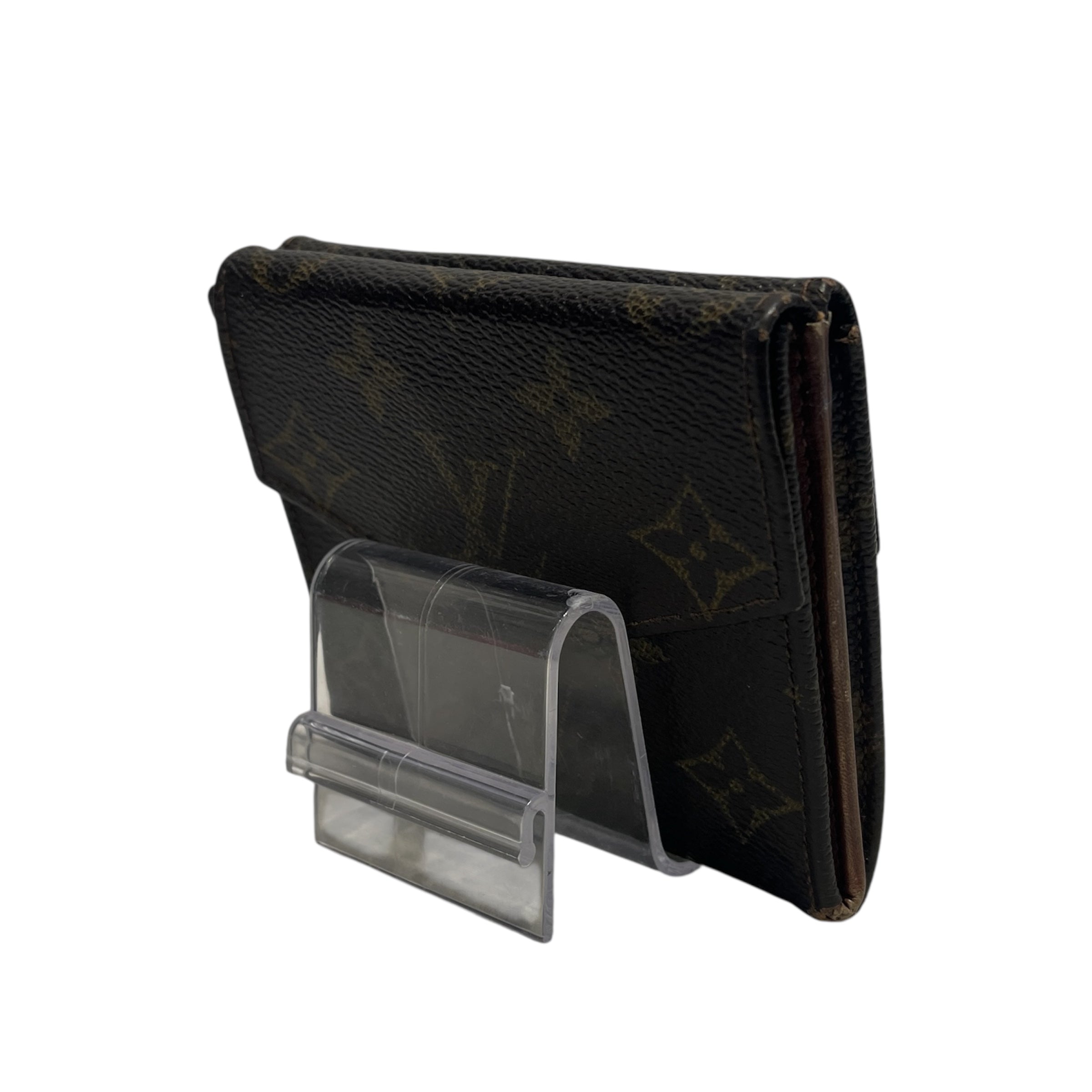 LOUIS VUITTON/Wallet/Monogram/Leather/BRW/elise compact wallet view 2