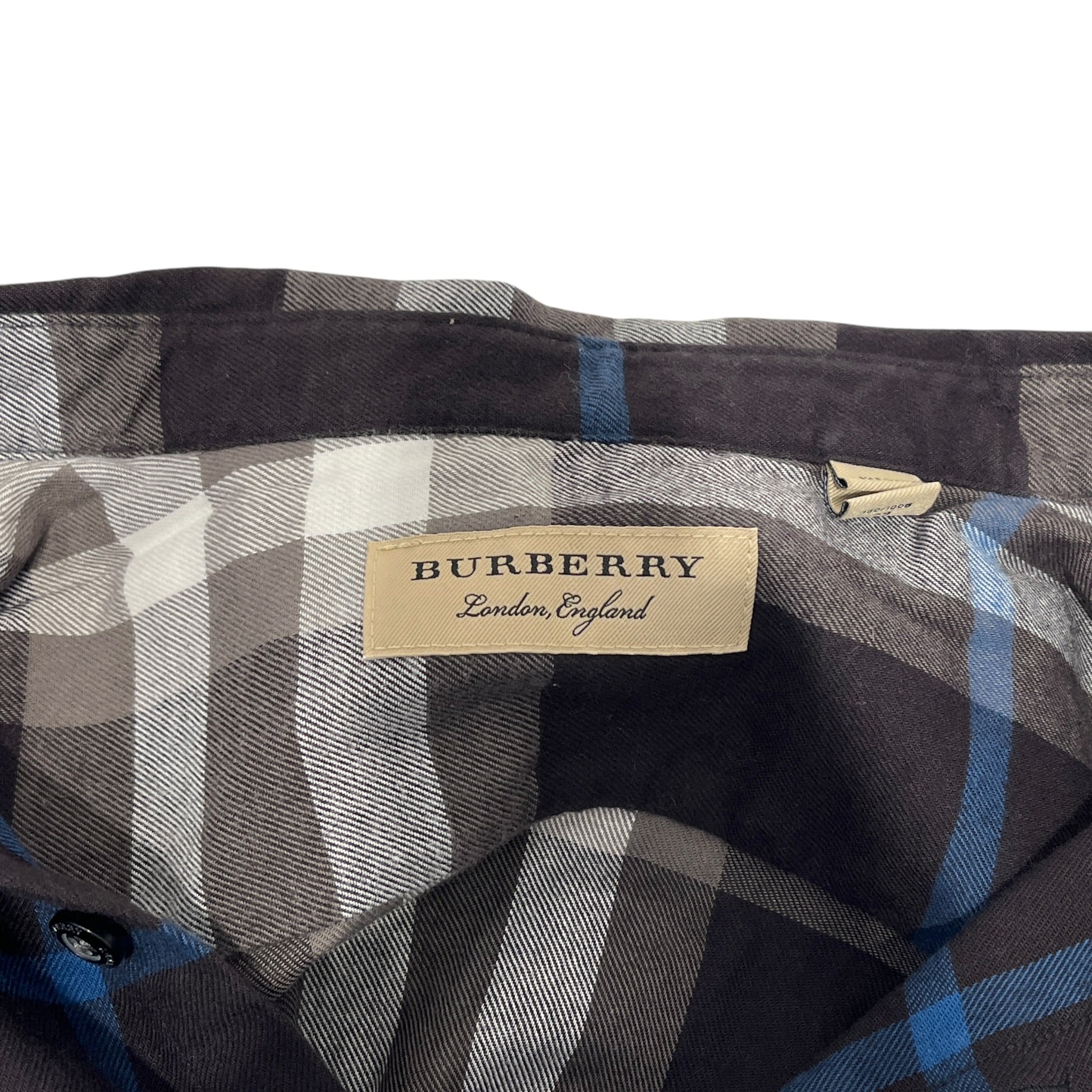 BURBERRY LONDON/Flannel Shirt/XL/Cotton/BRW/Plaid/ view 3
