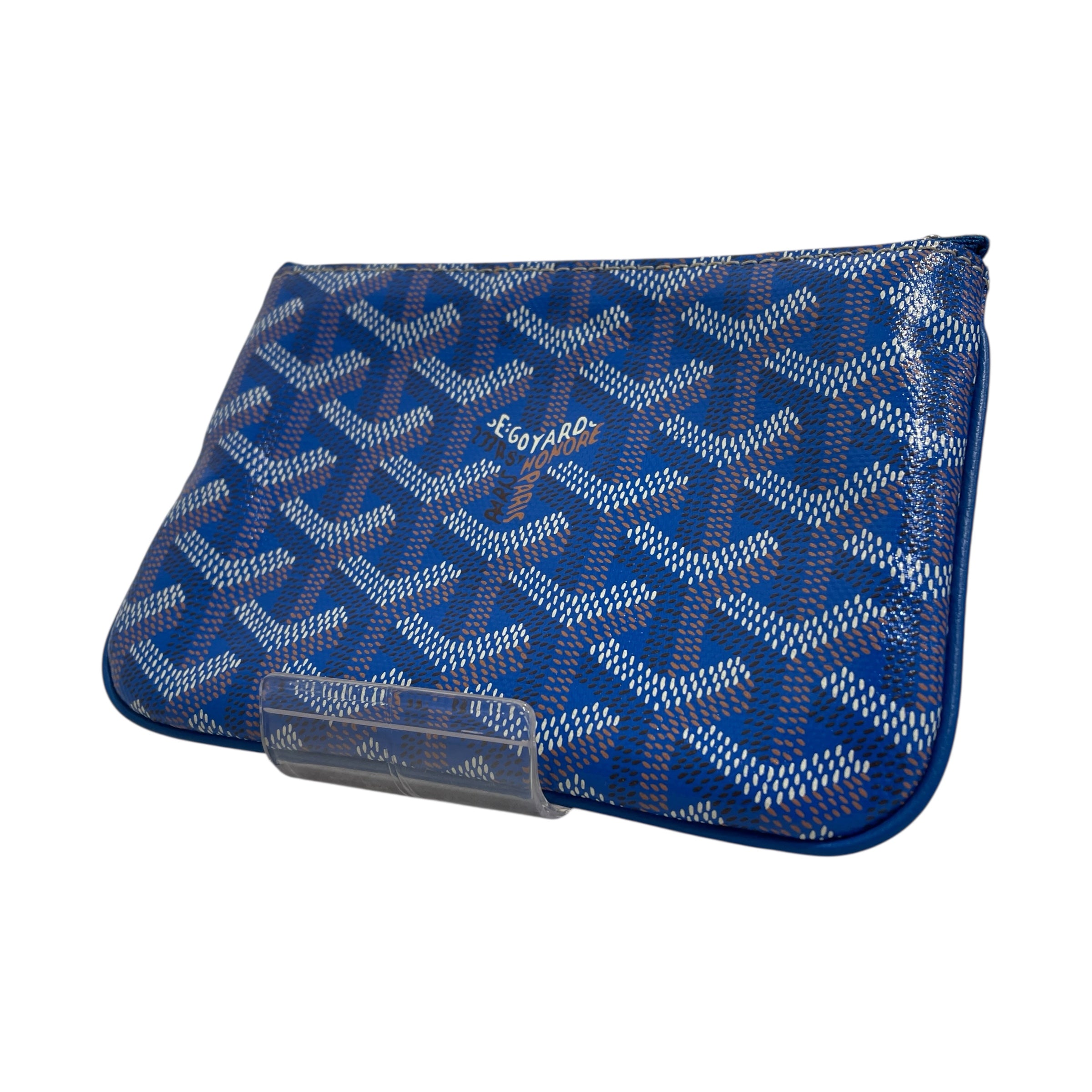 GOYARD/Coin Wallet/Monogram/Leather/BLU/senat pouch view 1