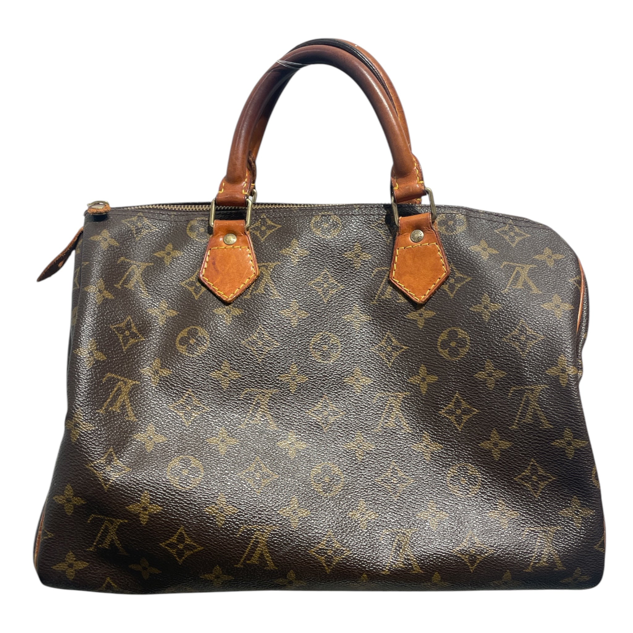 LOUIS VUITTON/Hand Bag/Monogram/Leather/BEG/VINTAGE SPEED BAG/MONOGRAN view 1