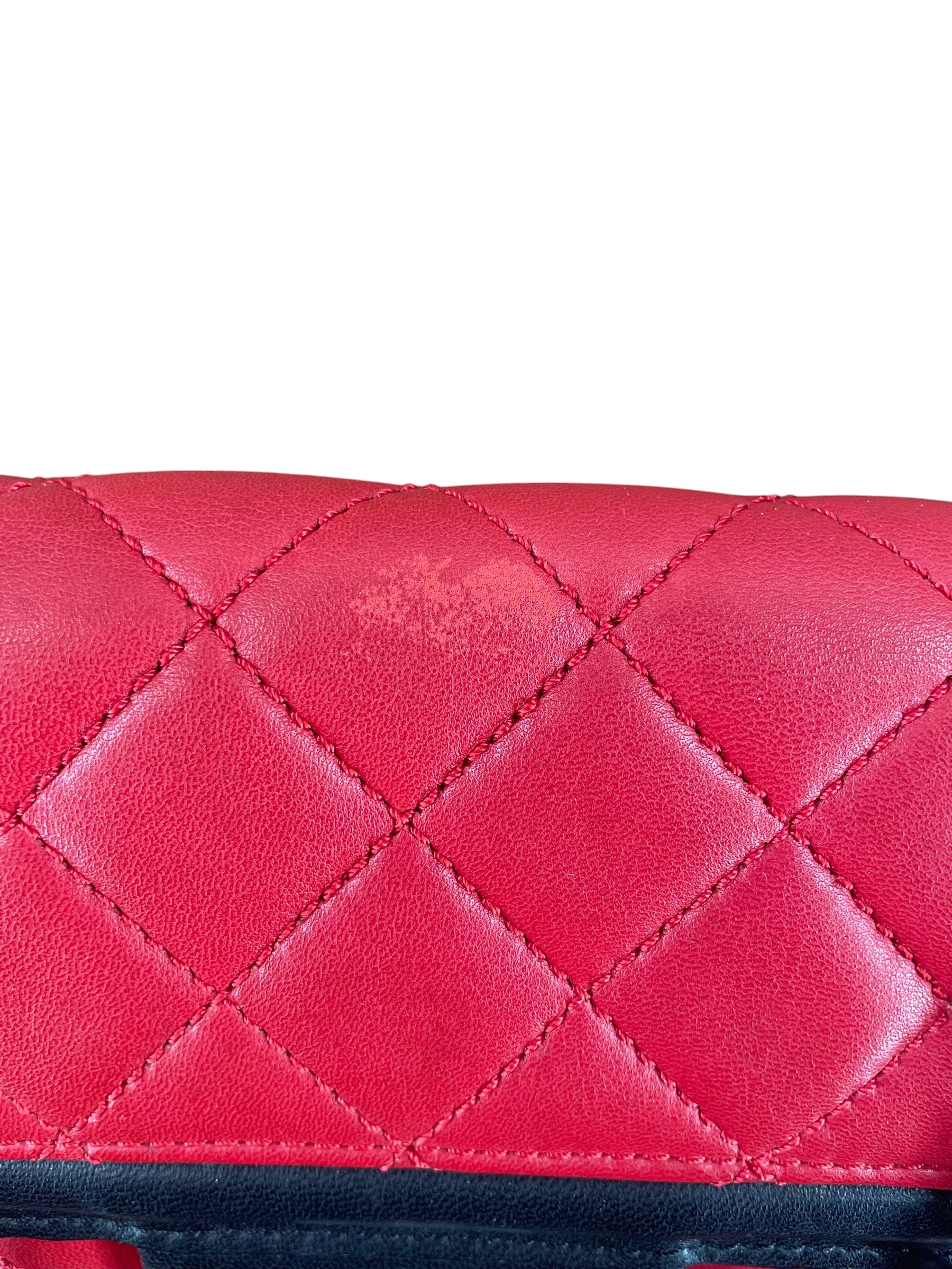 CHANEL/Bag/Leather/MLT/17966051 RED BLK WhT Slvr Hrdw view 5