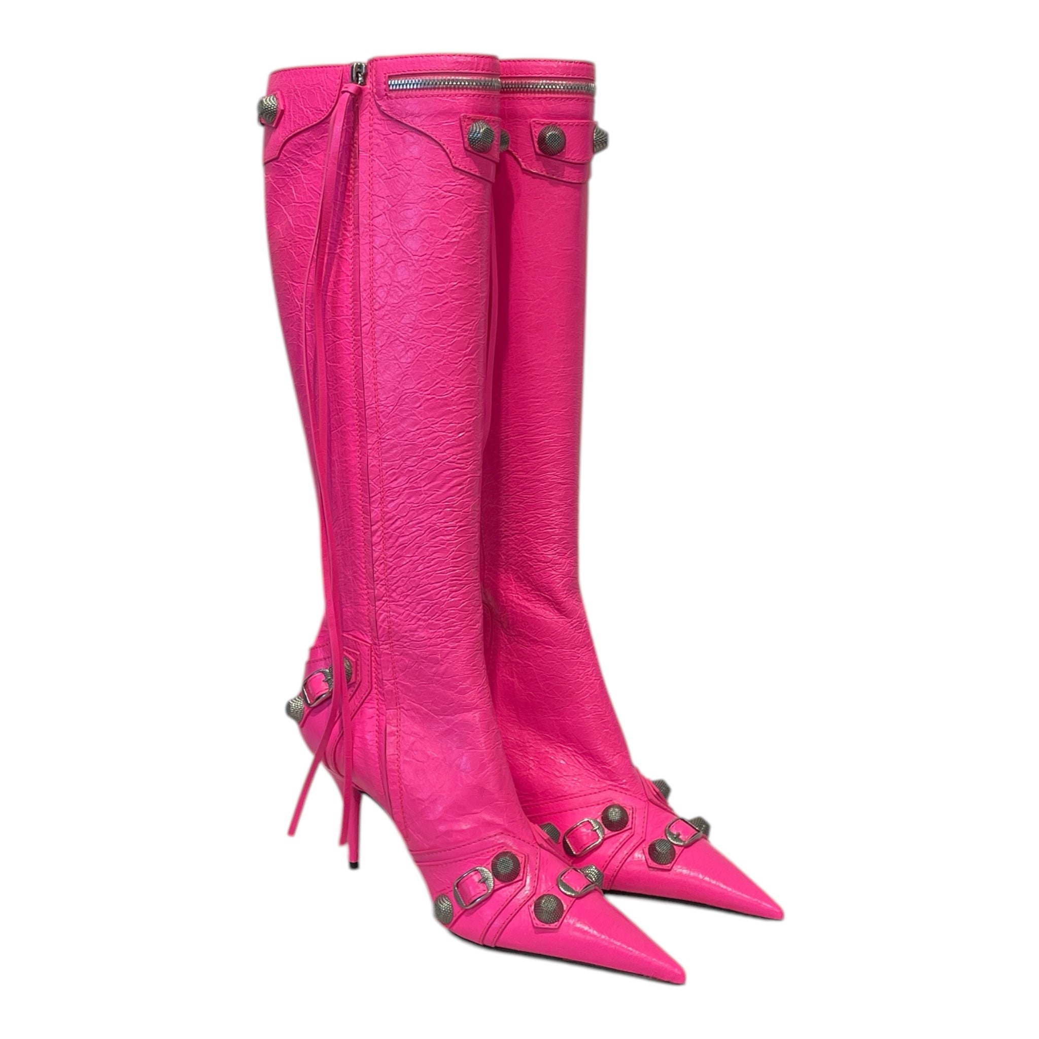 BALENCIAGA/Long Boots/EU 39/Leather/PNK/CAGOLE view 1