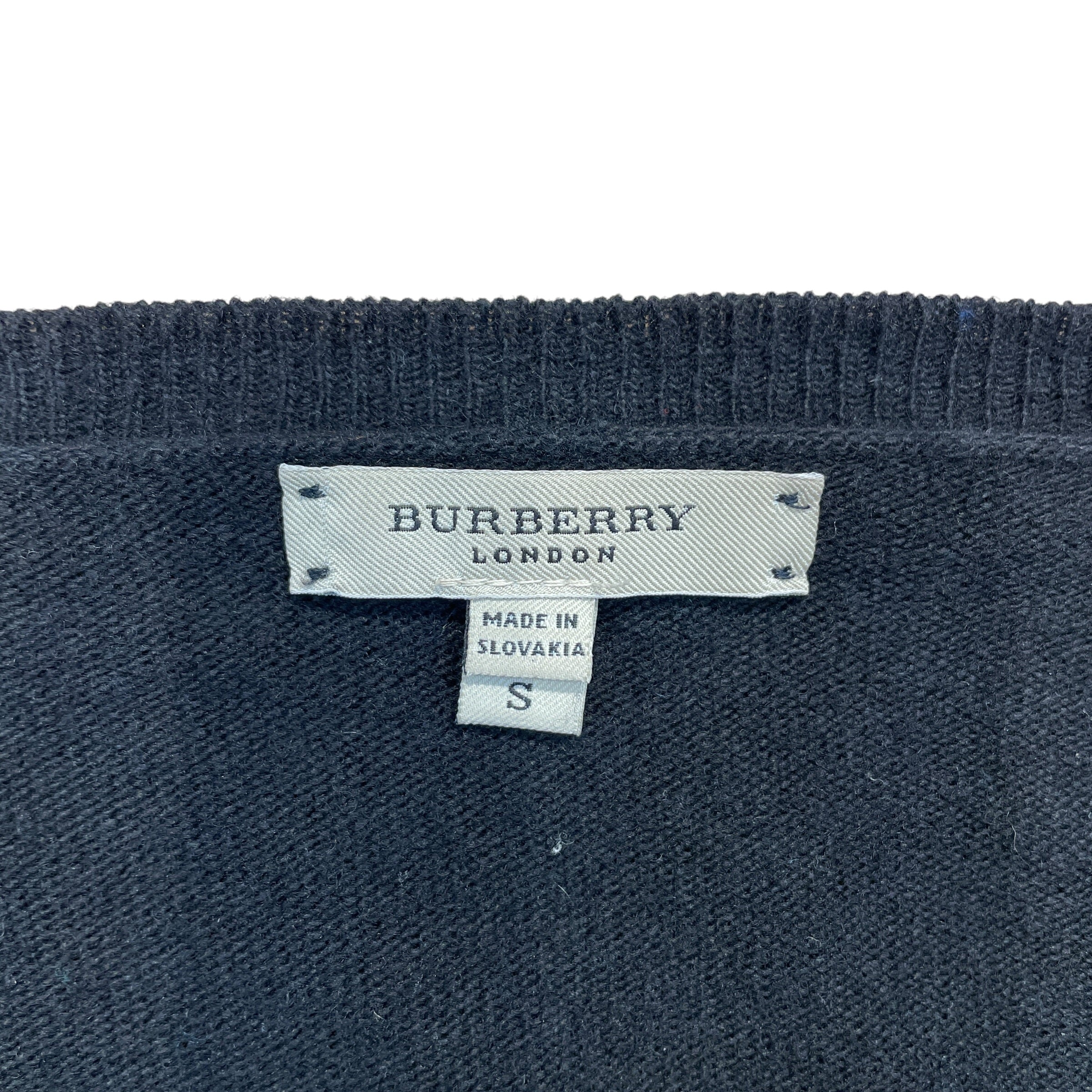 BURBERRY LONDON/Sweater/S/Wool/BLK/ view 3