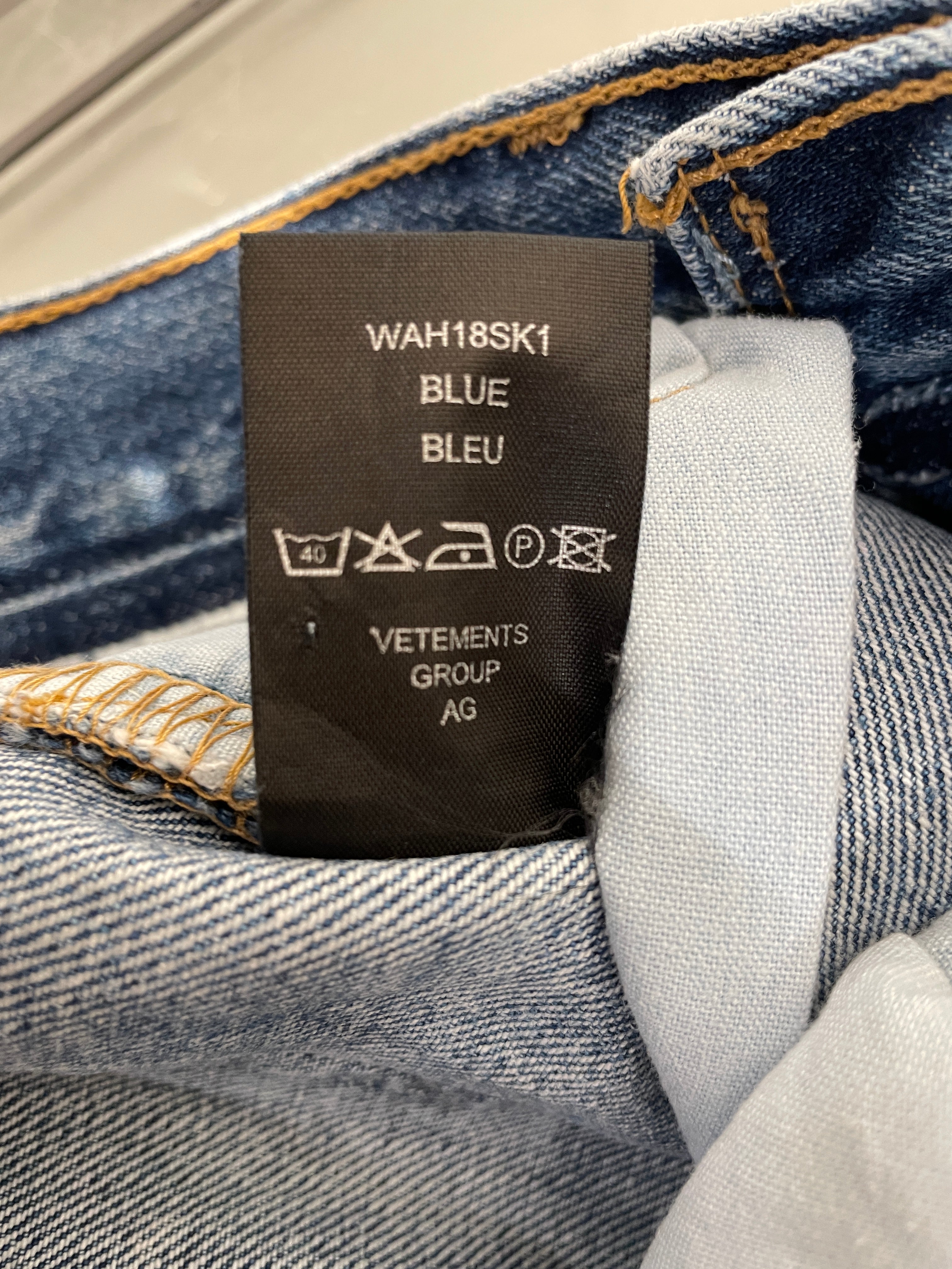 VETEMENTS/Skirt/S/Denim/IDG/ view 5