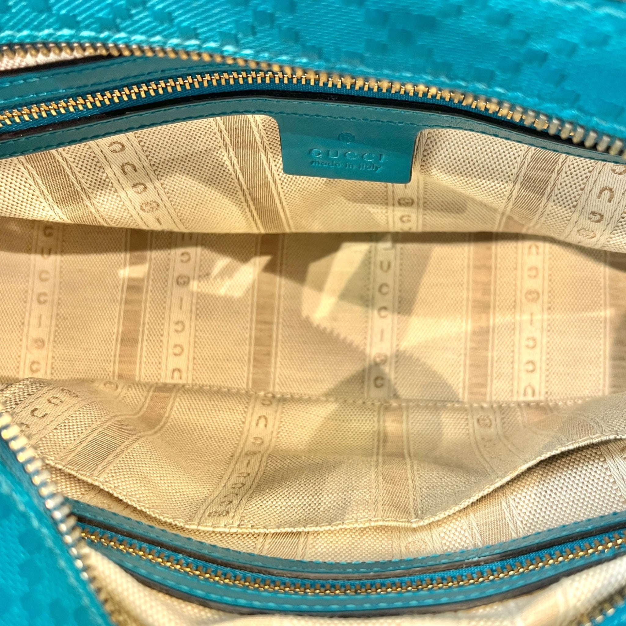 GUCCI/Boston Bag/All Over Print/Leather/BLU/DIAMONTE SMALL SATCHEL view 4