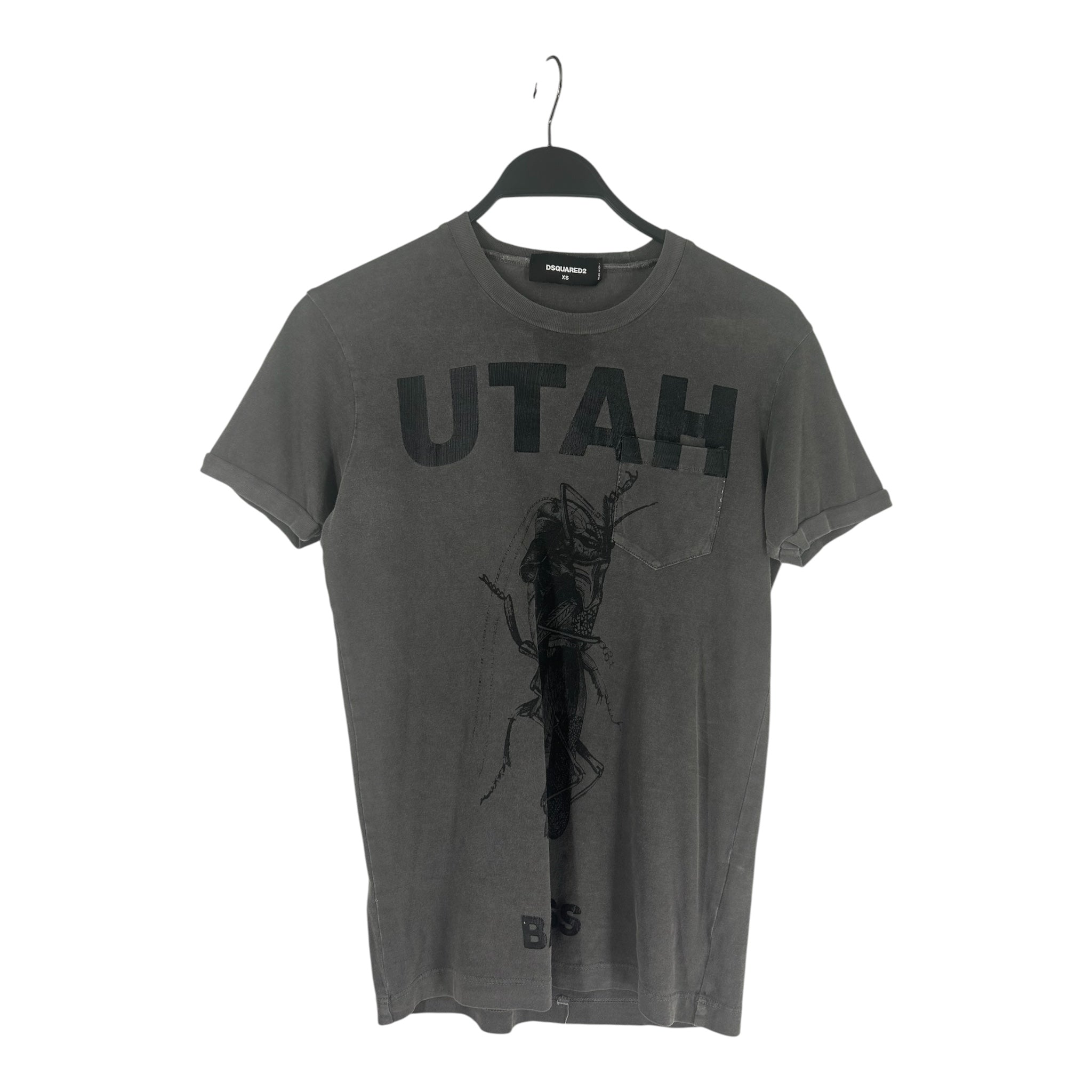DSQUARED2/T-Shirt/XS/Cotton/GRY/Graphic/03-5794-9931 DSQUARED2 UTAH view 1