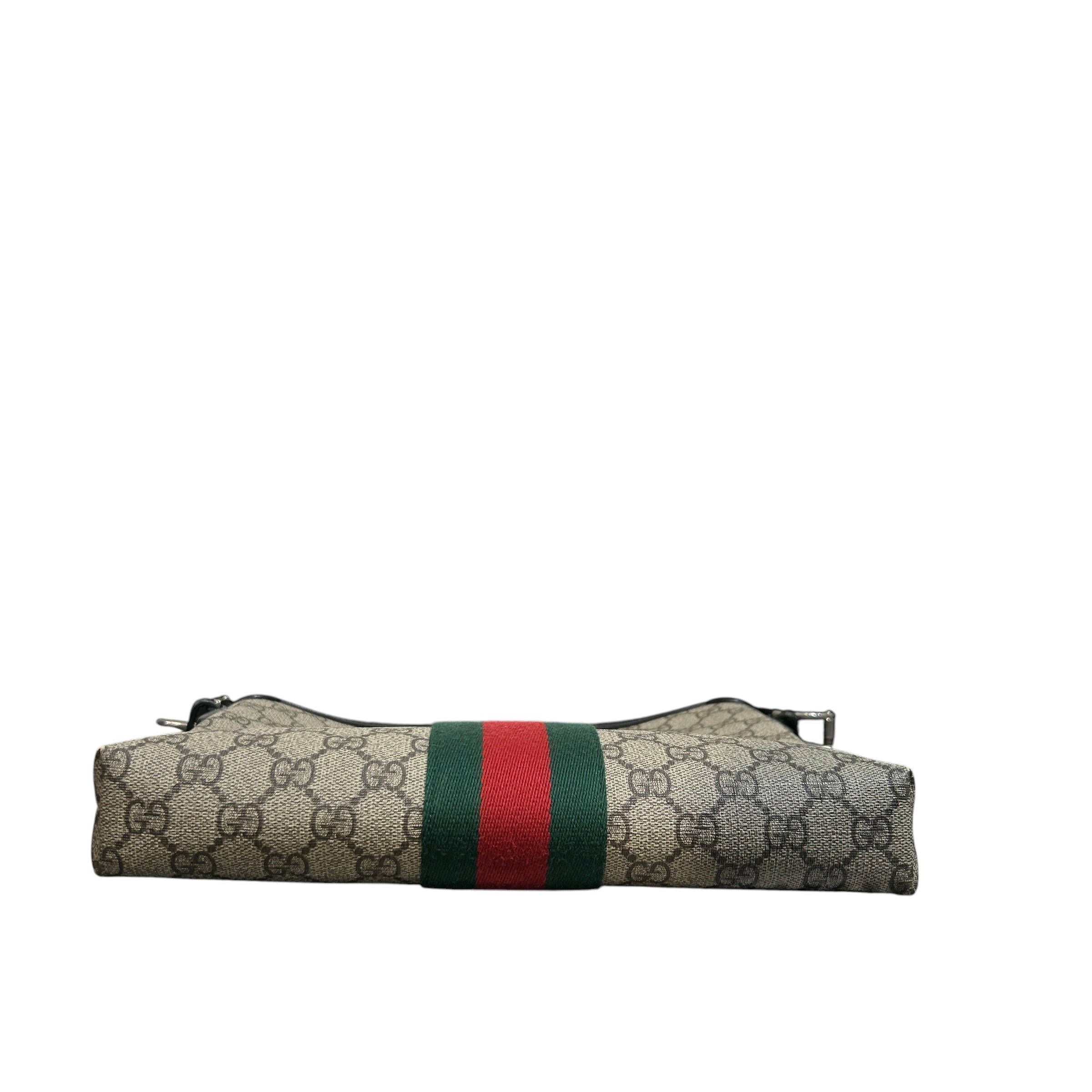 GUCCI/Cross Body Bag/Monogram/Cotton/BEG/GG Supreme Canvas Messenger view 3