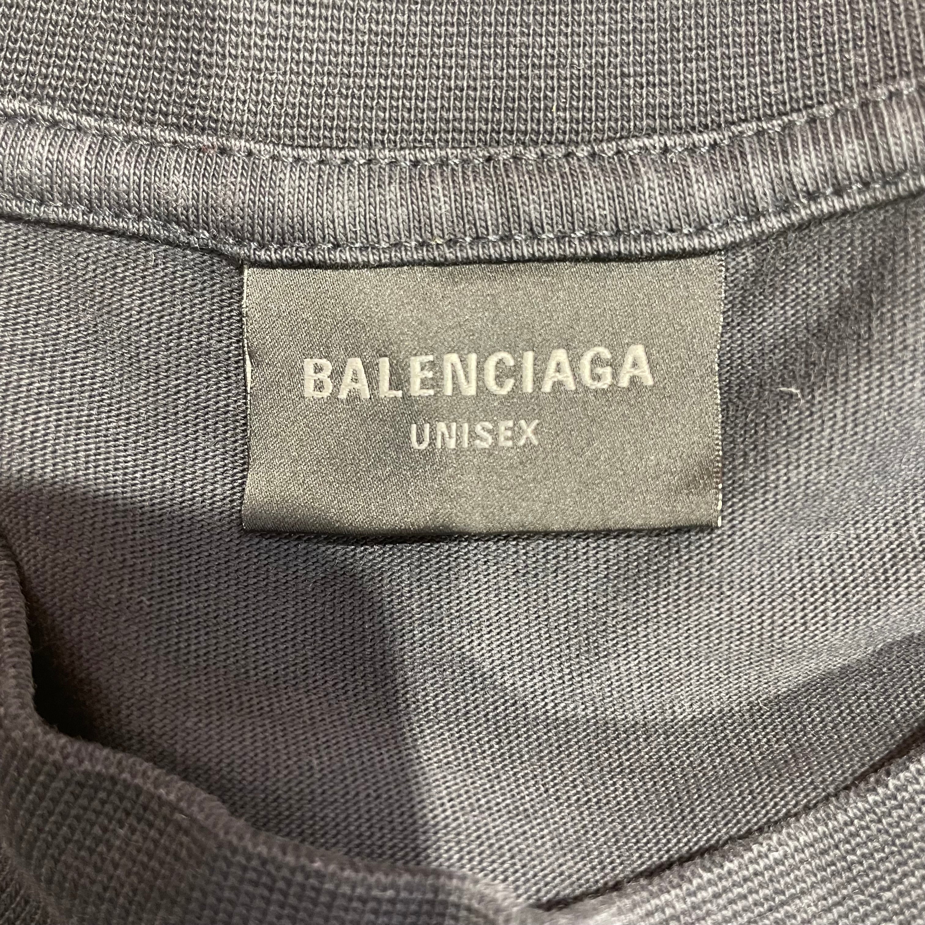 BALENCIAGA/T-Shirt/4/Cotton/BLK/2022 NYSE view 3
