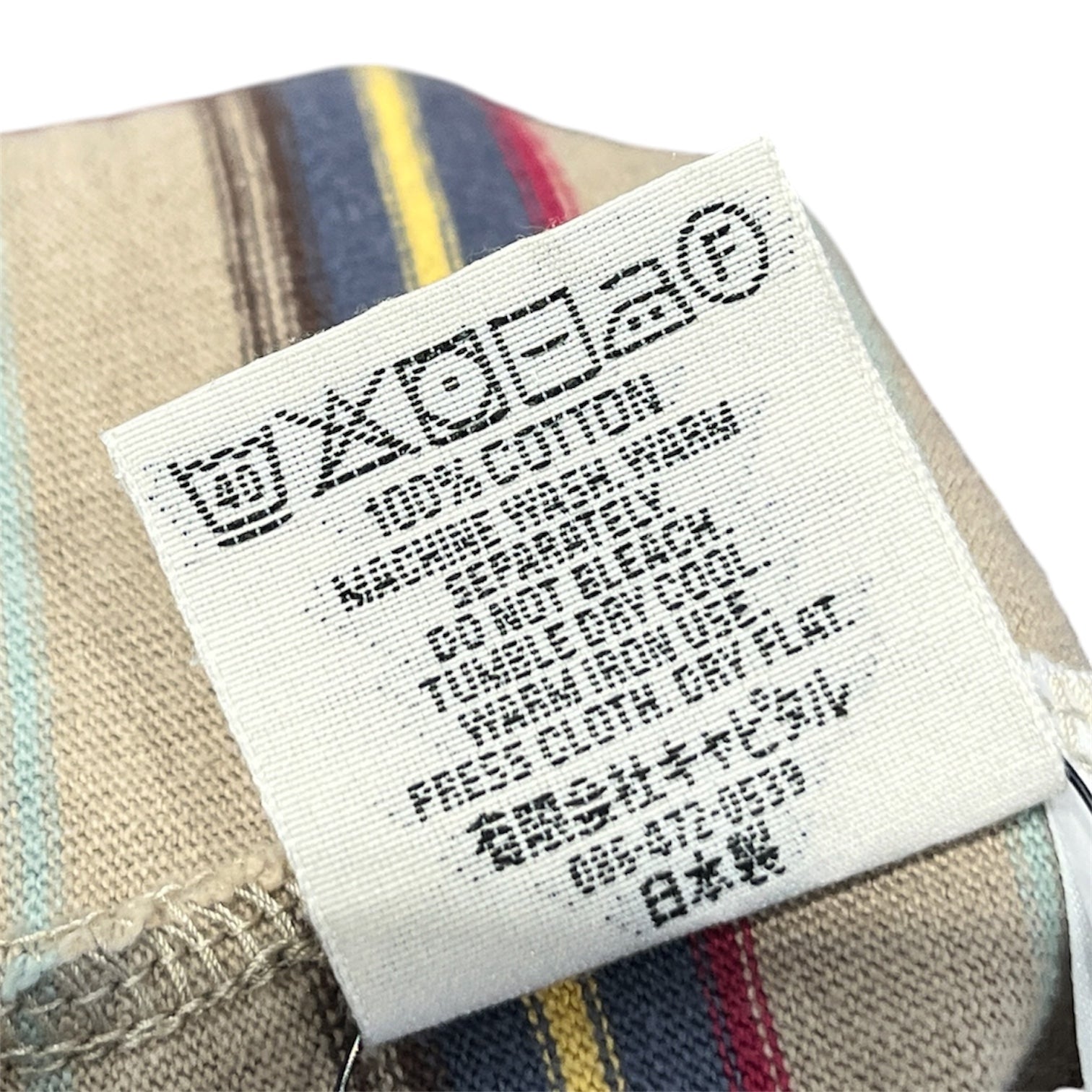KAPITAL/T-Shirt/L/Cotton/BEG/High Neck/Stripe/Pennant cre neck view 4