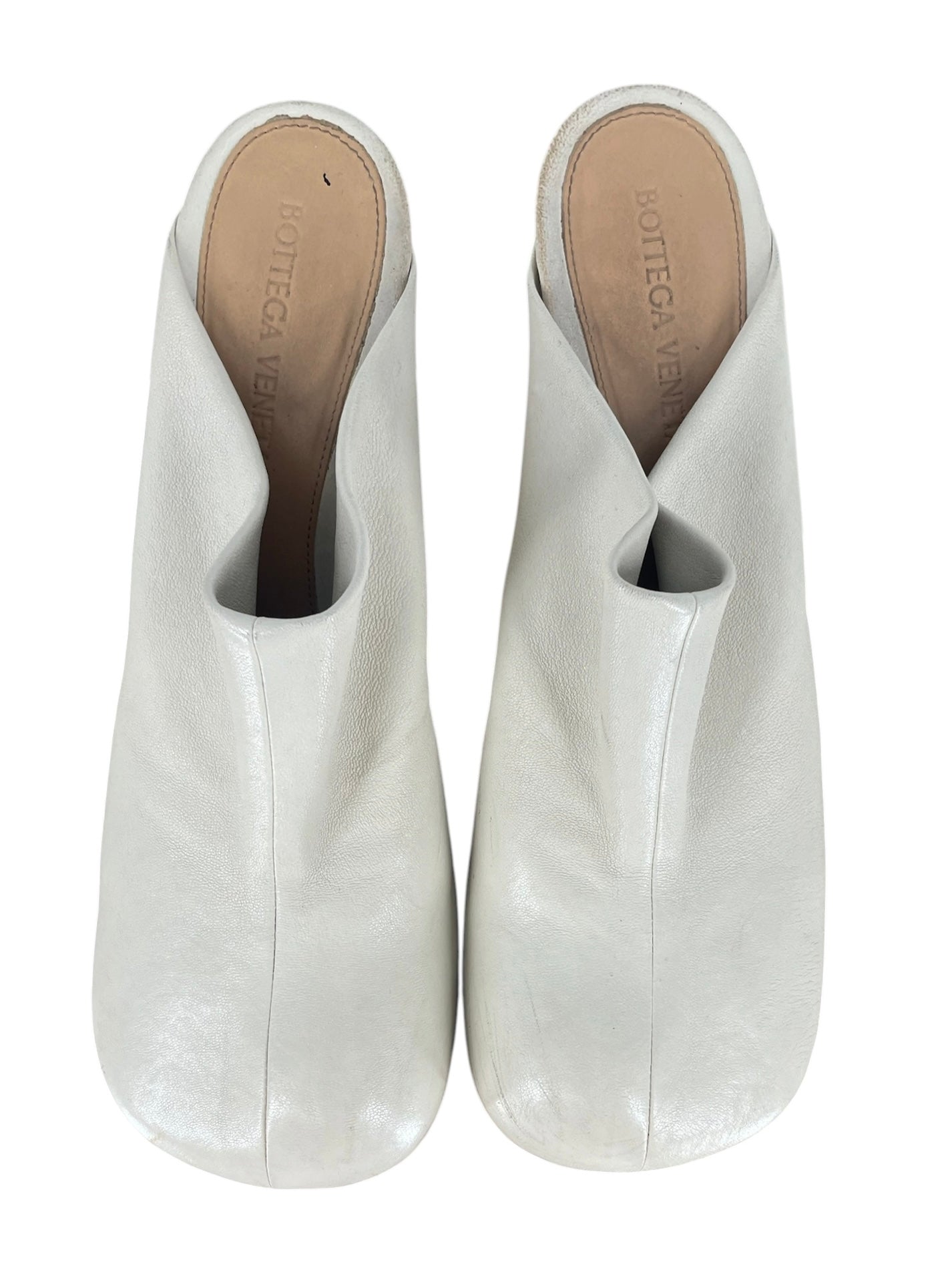 BOTTEGA VENETA/Heels/EU 38/Leather/CRM/BOLD MULES view 4