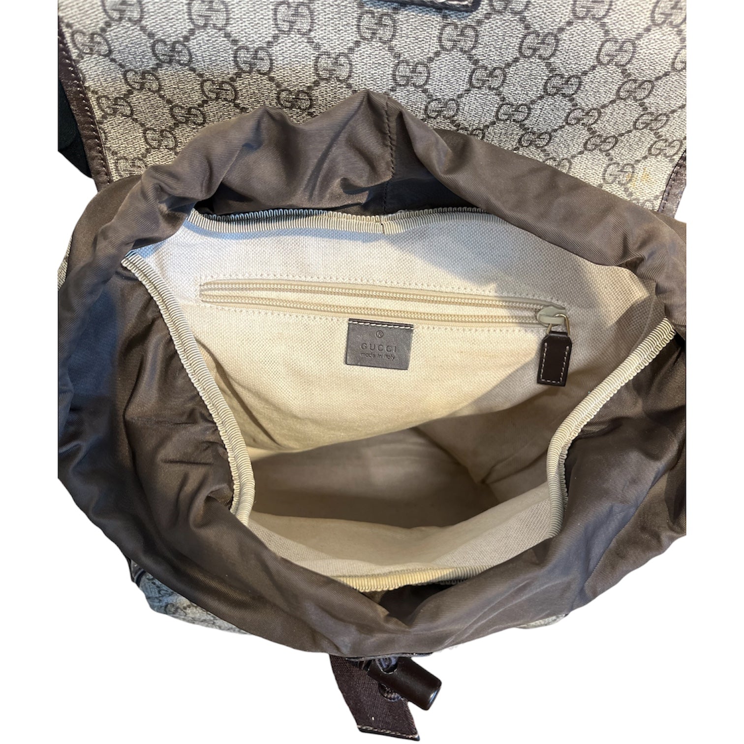 GUCCI/Backpack/Monogram/Leather/BRW/GG SUPREME CANVAS BACKPACK view 4