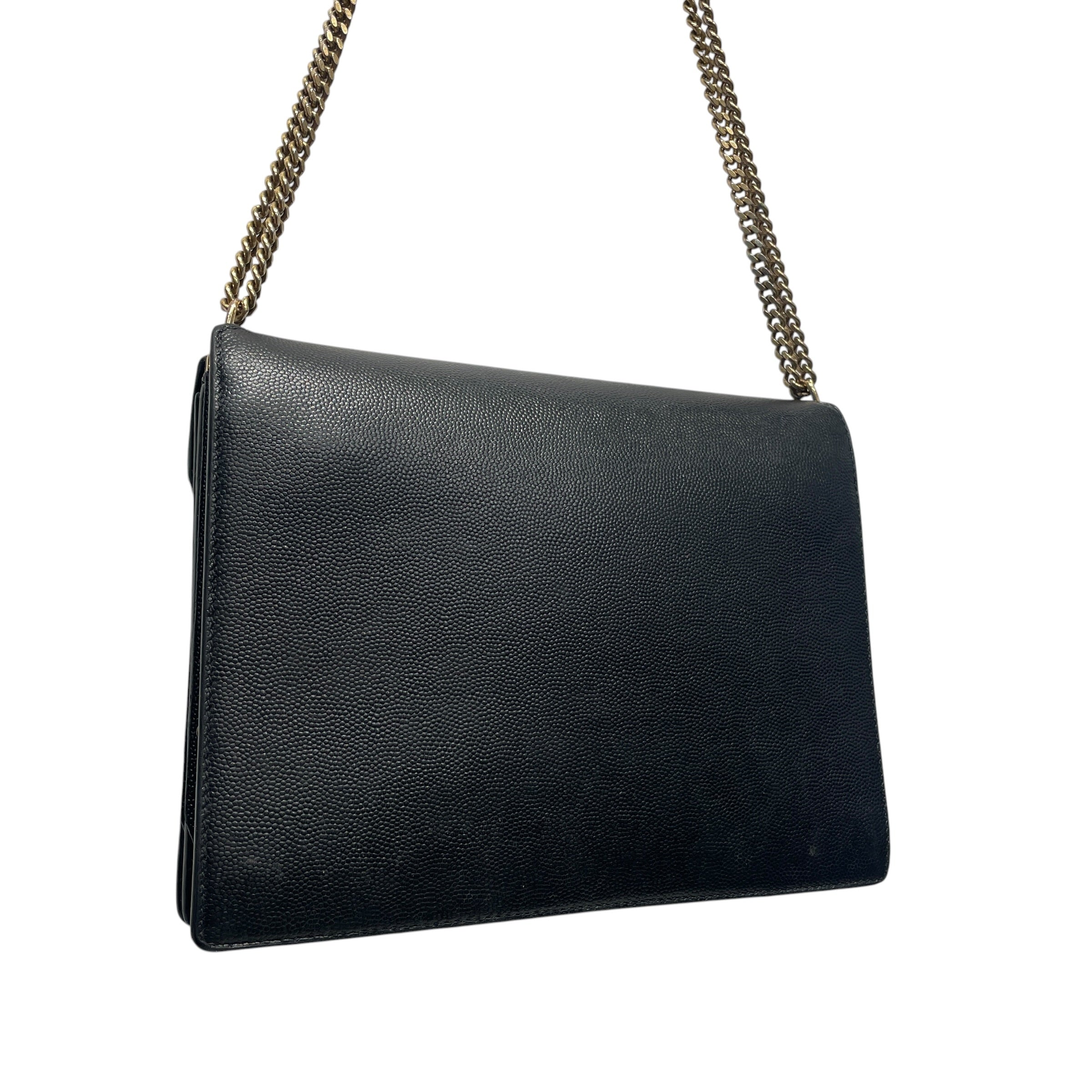 YVES SAINT LAURENT/Bag/Leather/BLK/ Signature Chainstrap view 5