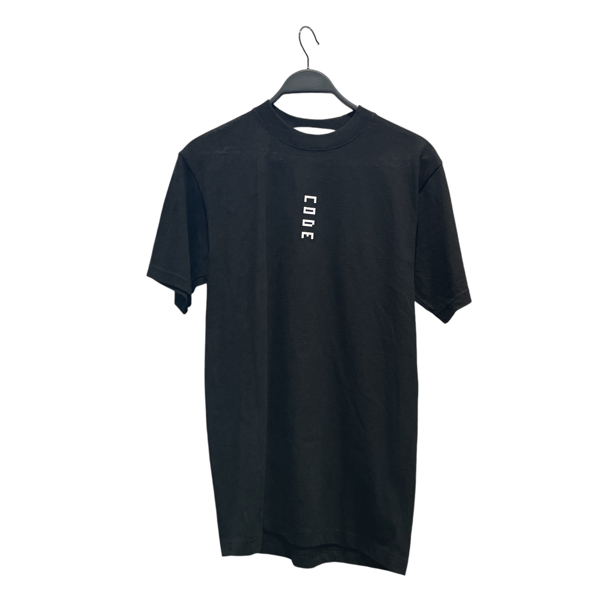 DION LEE/T-Shirt/M/Cotton/BLK/WHITE LOGO ON BACK view 1