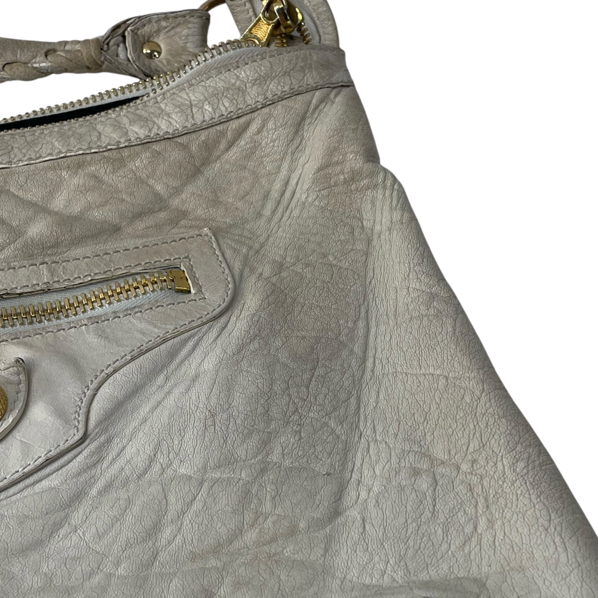 BALENCIAGA/Bag/Leather/WHT/GOLD HARDWEAR/17308.213048 view 6