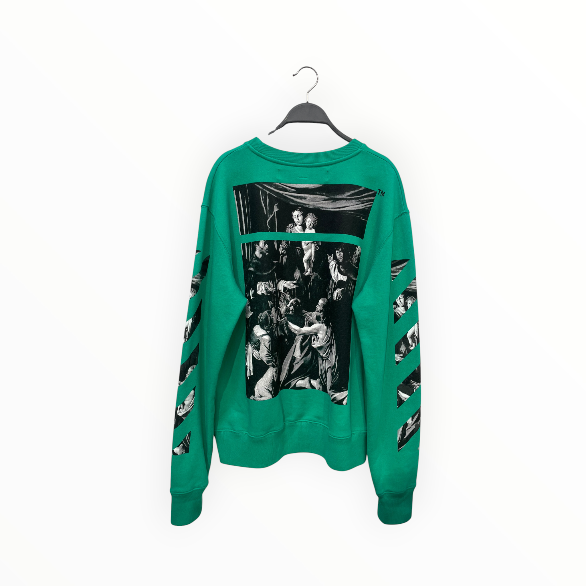 OFF-WHITE/Sweatshirt/L/Graphic/Cotton/GRN/CARAVAGIO view 2