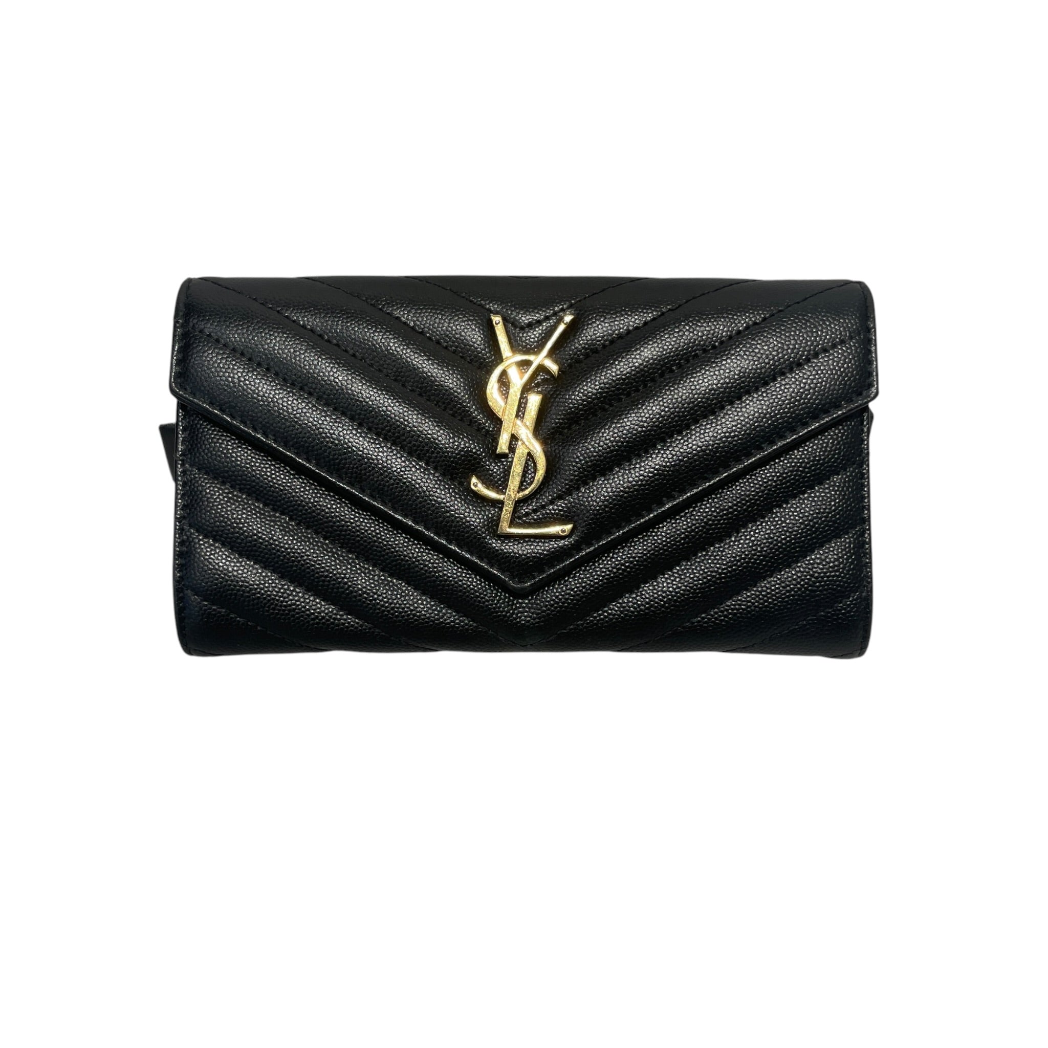 SAINT LAURENT/Long Wallet/Leather/BLK/L's/ view 1