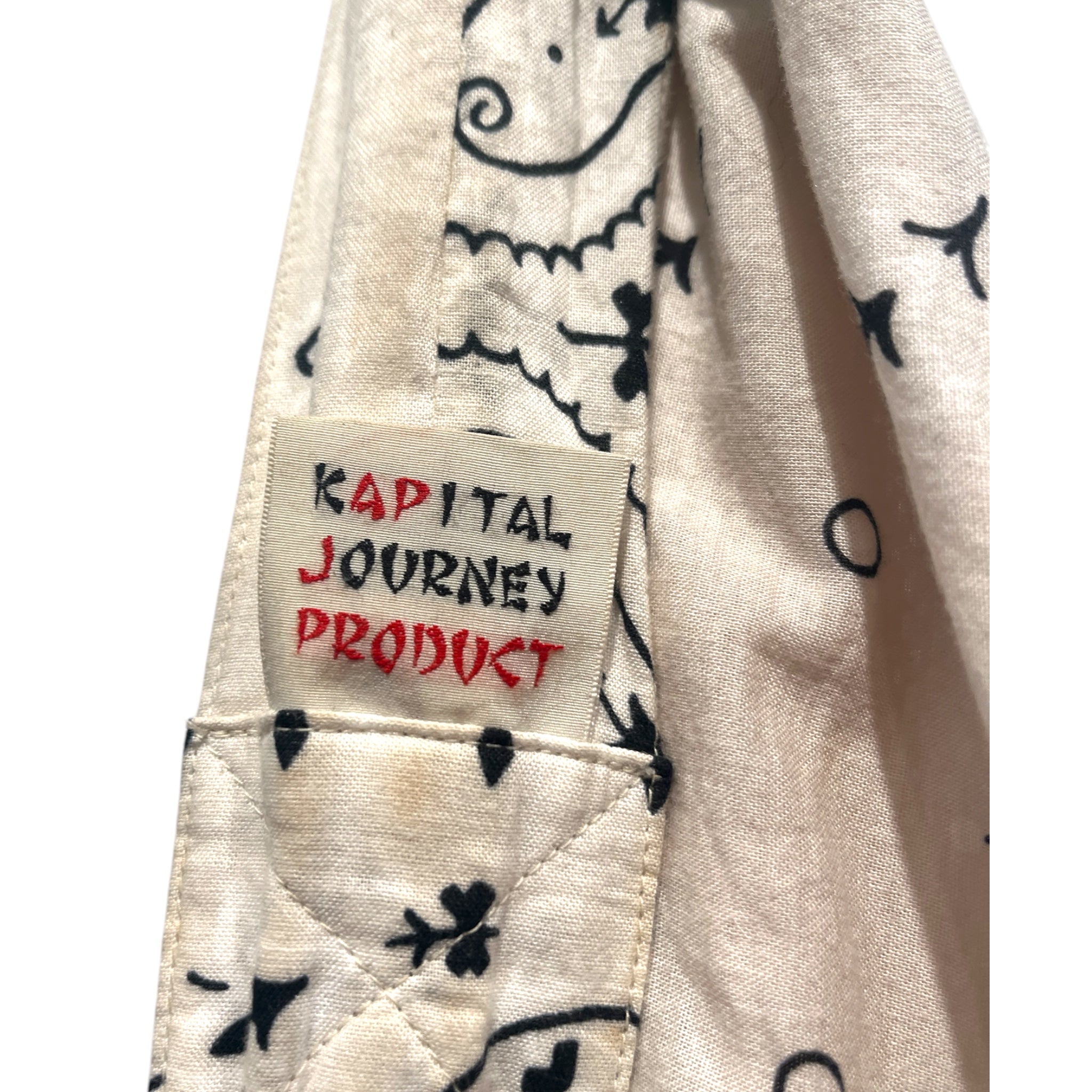 KAPITAL/Cross Body Bag/Paisley/Cotton/WHT/bandana print, oversized view 3