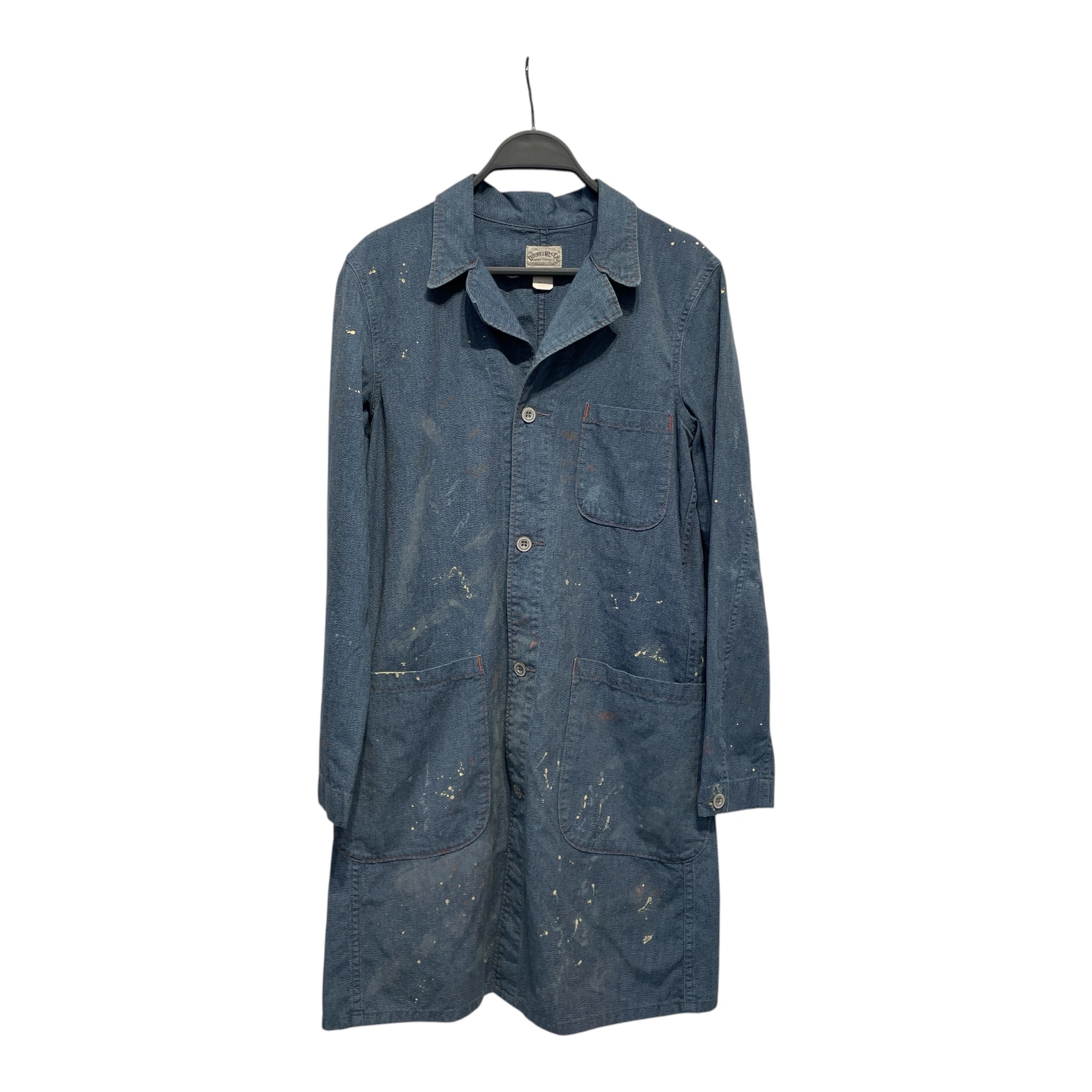 RRL/Shirt Dress/2/All Over Print/Cotton/IDG/Paint Splatter view 1