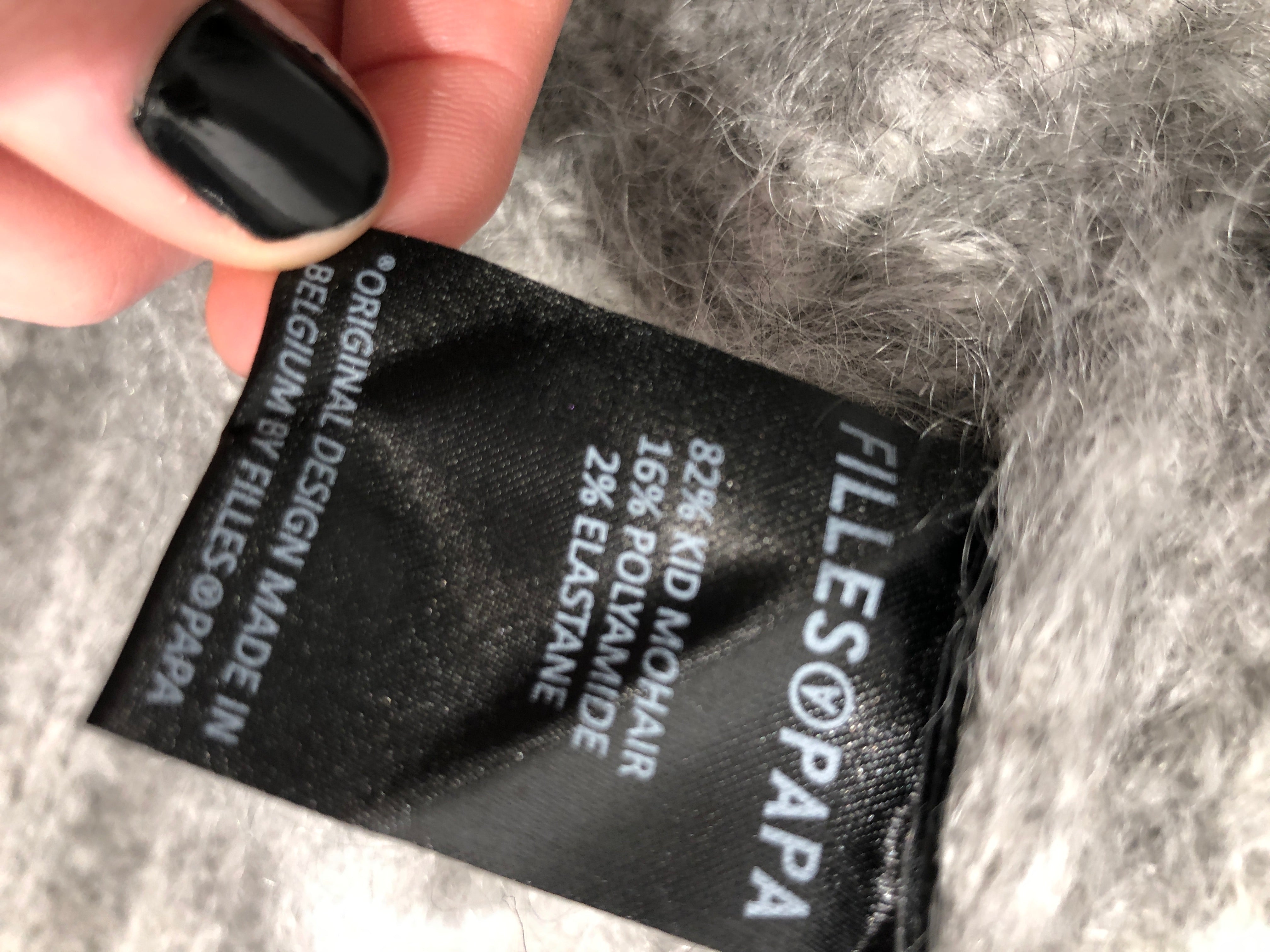 FILLES PAPA/Sweater/0/Mohair/GRY/82% KID MOHAIR view 6